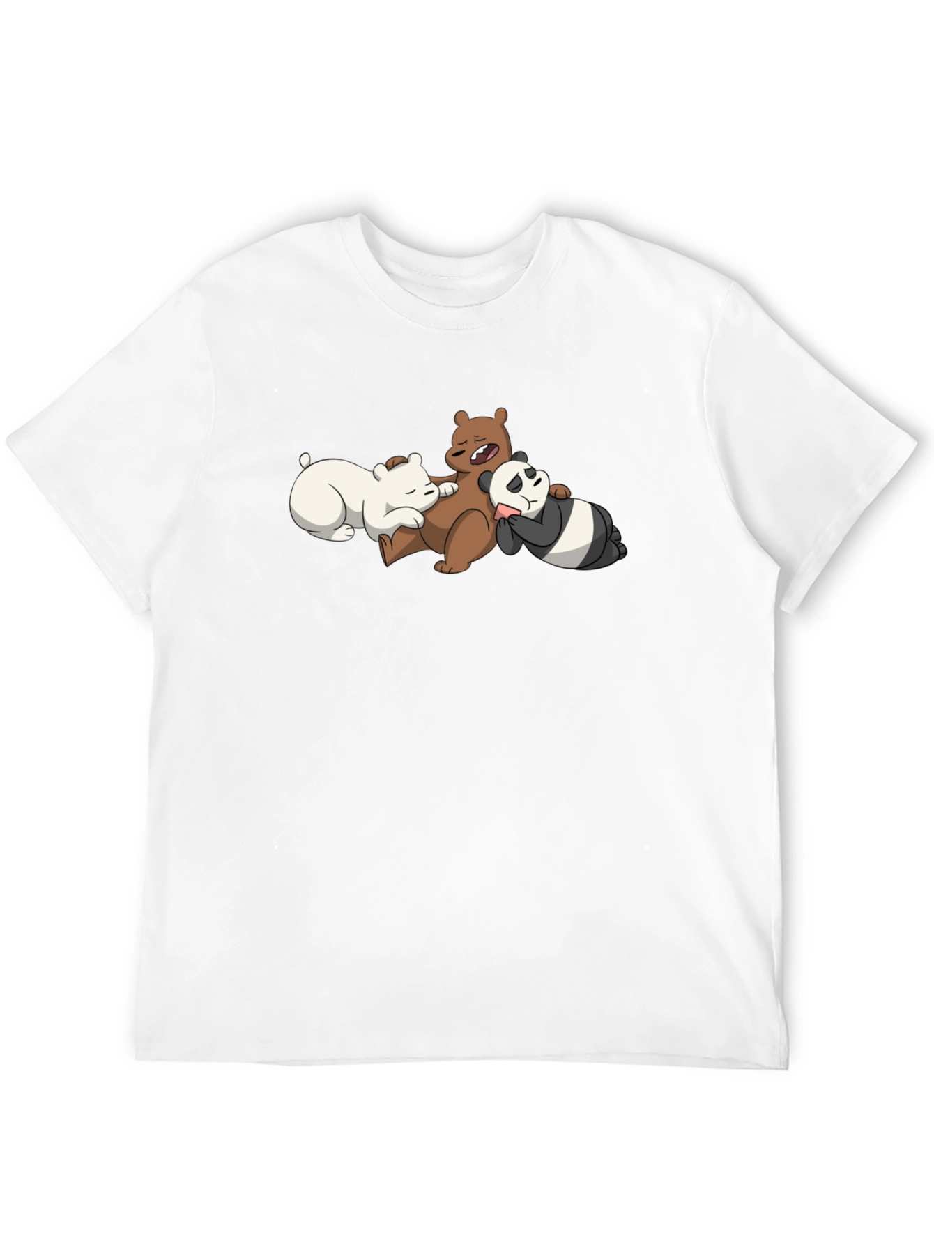 We Bare Bears Nap T-Shirt - Black