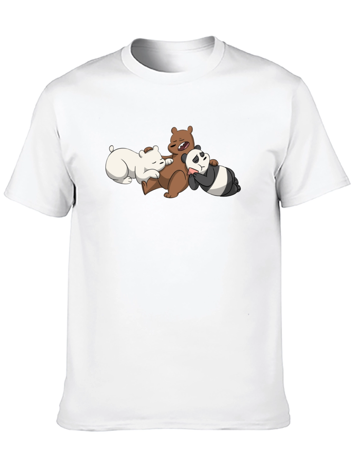 We Bare Bears Nap T-Shirt - Black