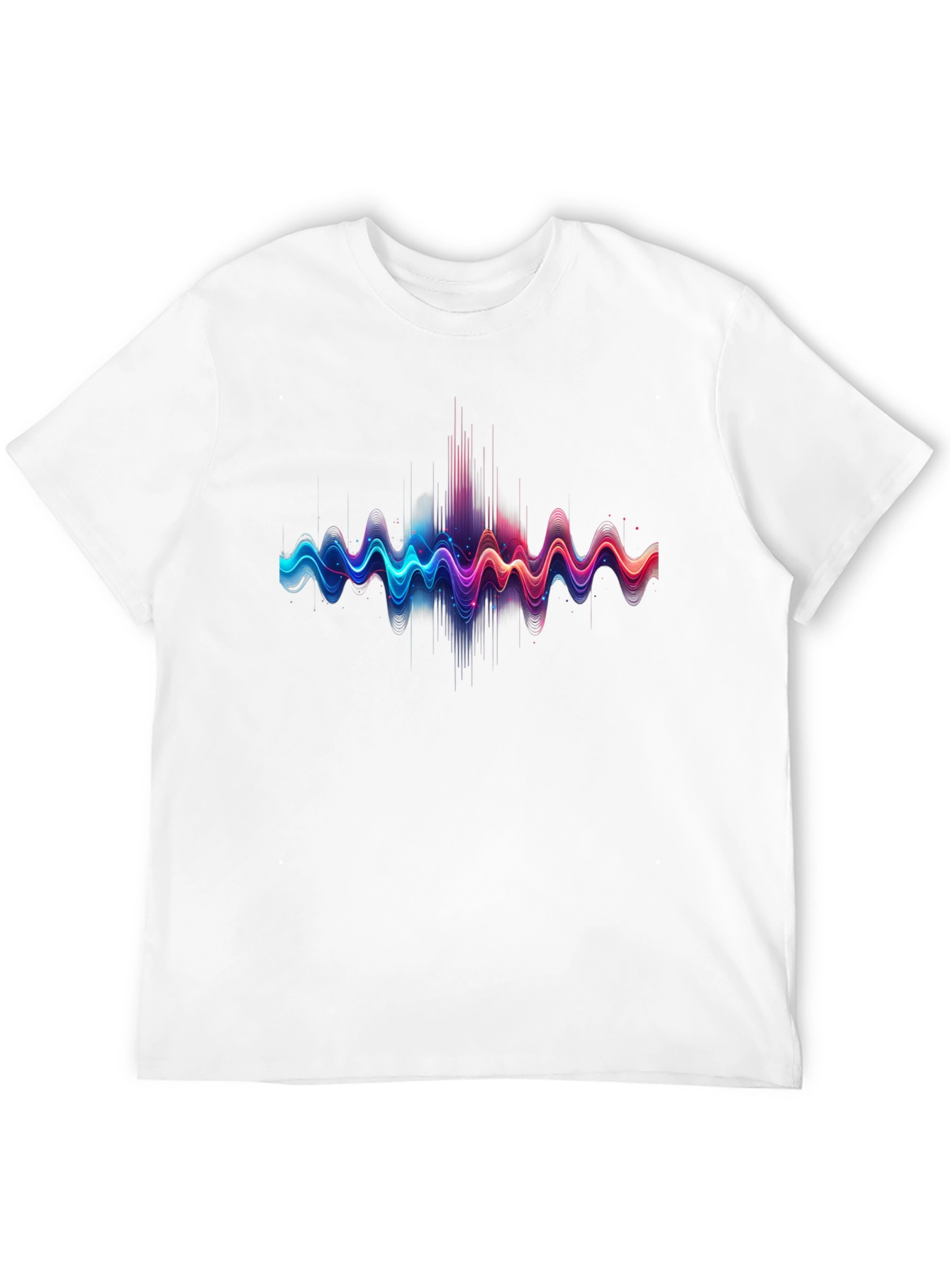 Vibrant Sound Wave Graphic T-Shirt