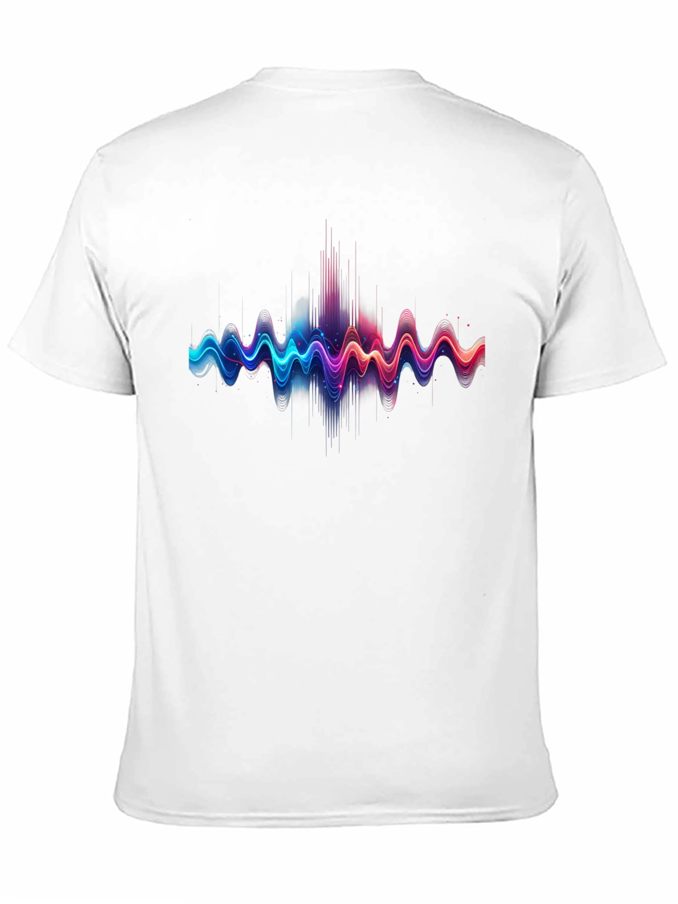 Vibrant Sound Wave Graphic T-Shirt