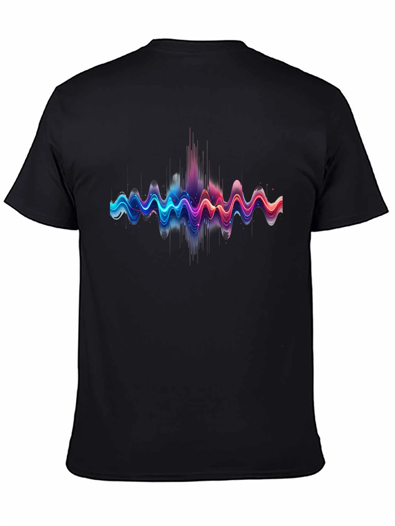 Vibrant Sound Wave Graphic T-Shirt
