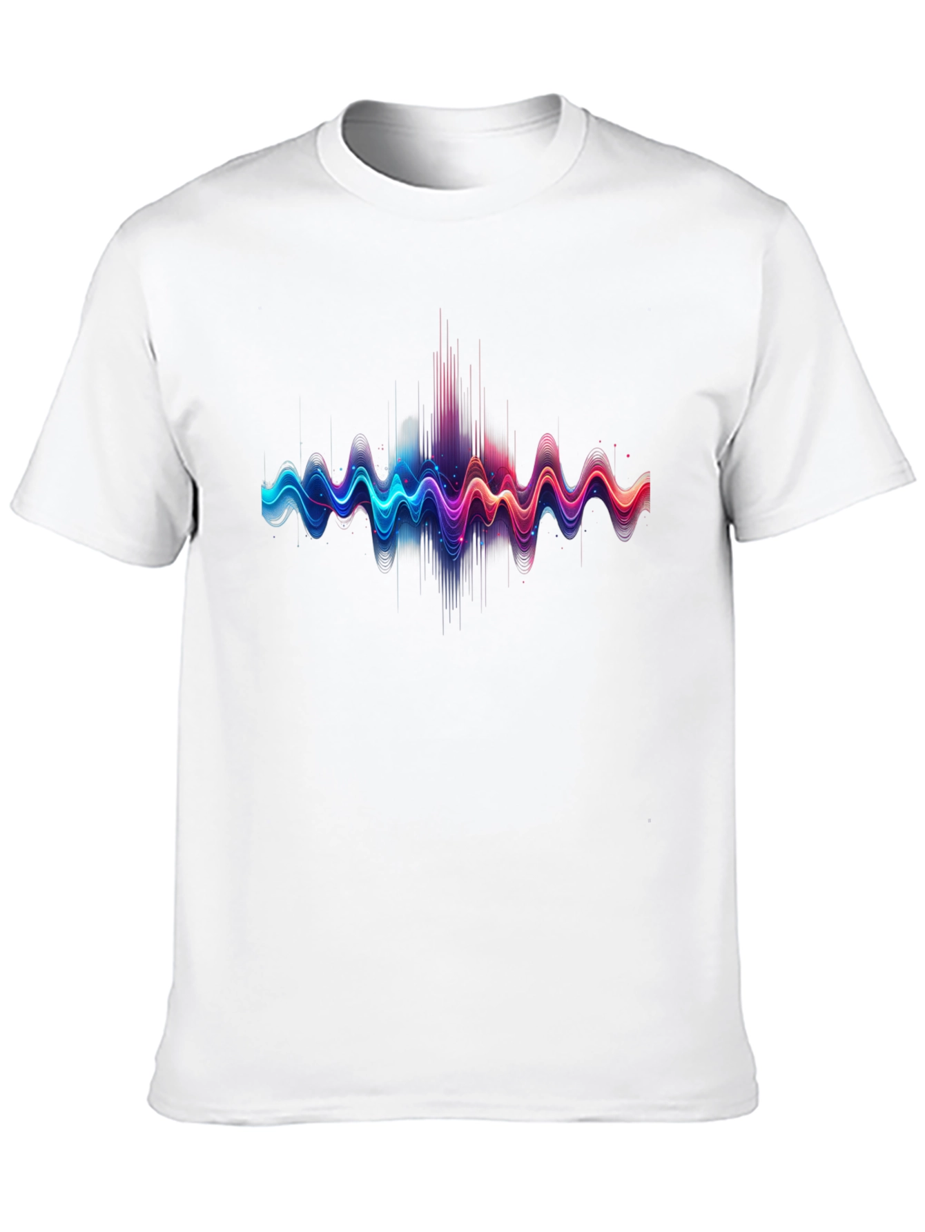 Vibrant Sound Wave Graphic T-Shirt