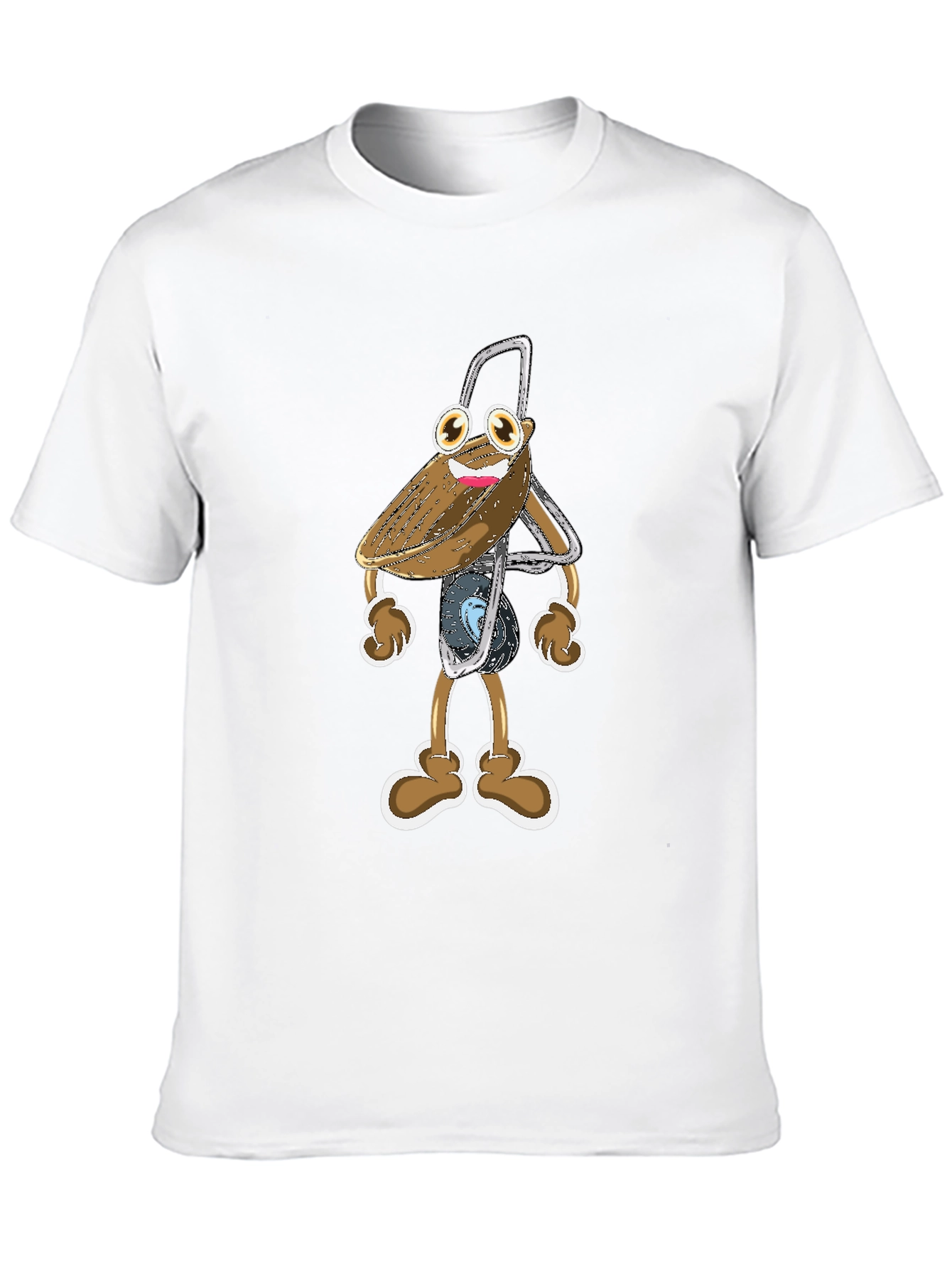 Funky Cartoon Character Black T-Shirt