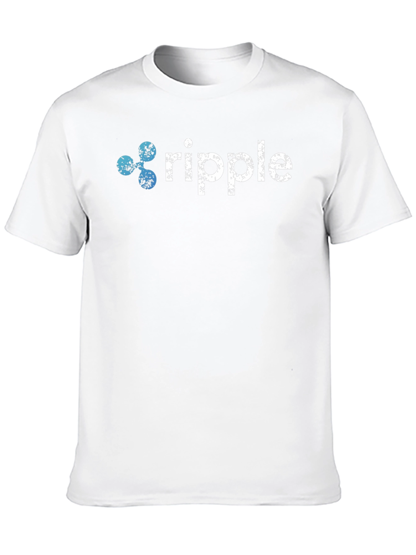 Ripple Crypto T-Shirt - Distressed Logo Design