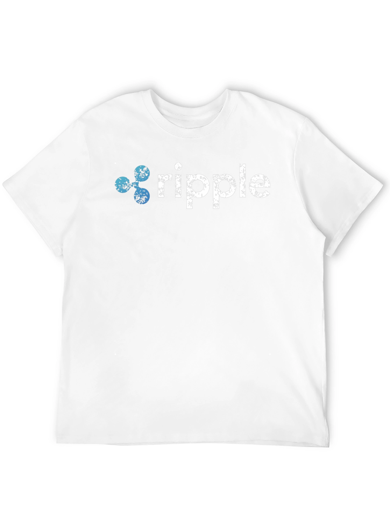 Ripple Crypto T-Shirt - Distressed Logo Design