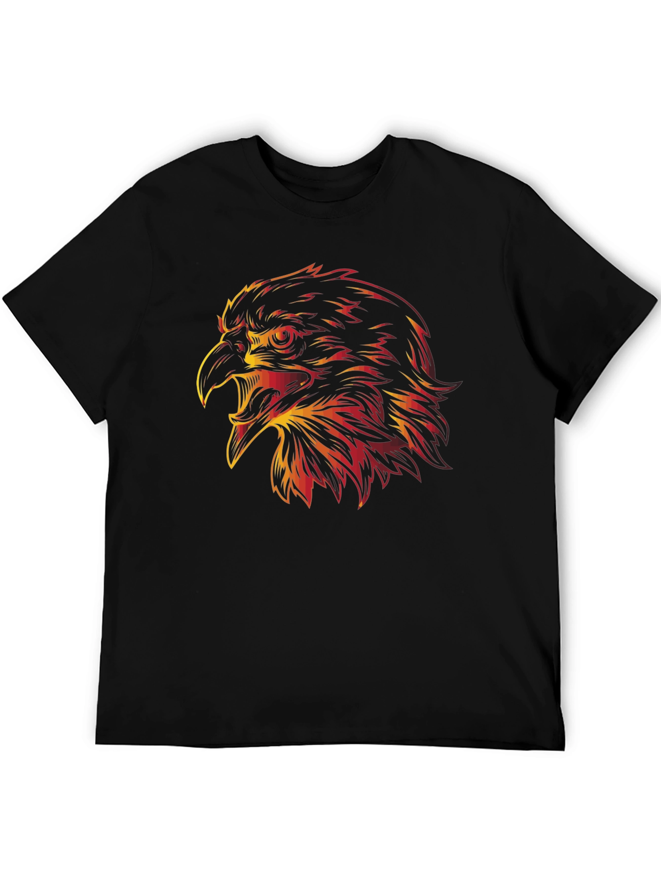 Fiery Eagle Graphic Tee - Bold Style