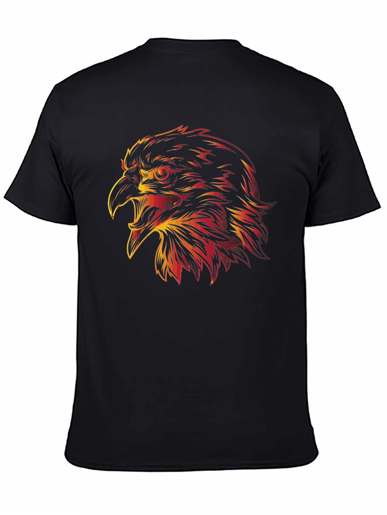 Fiery Eagle Graphic Tee - Bold Style