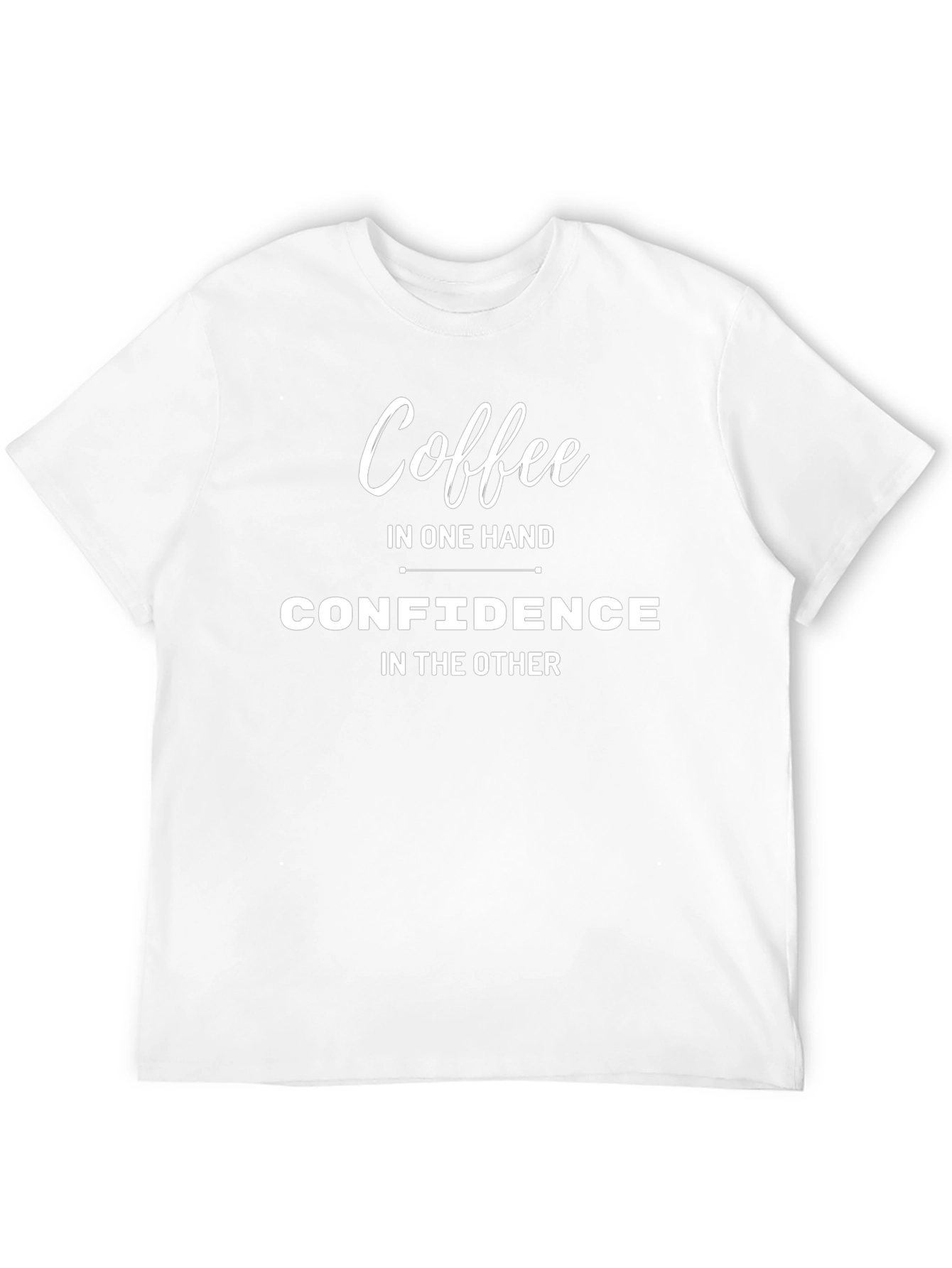 Coffee and Confidence Graphic Tee - Black