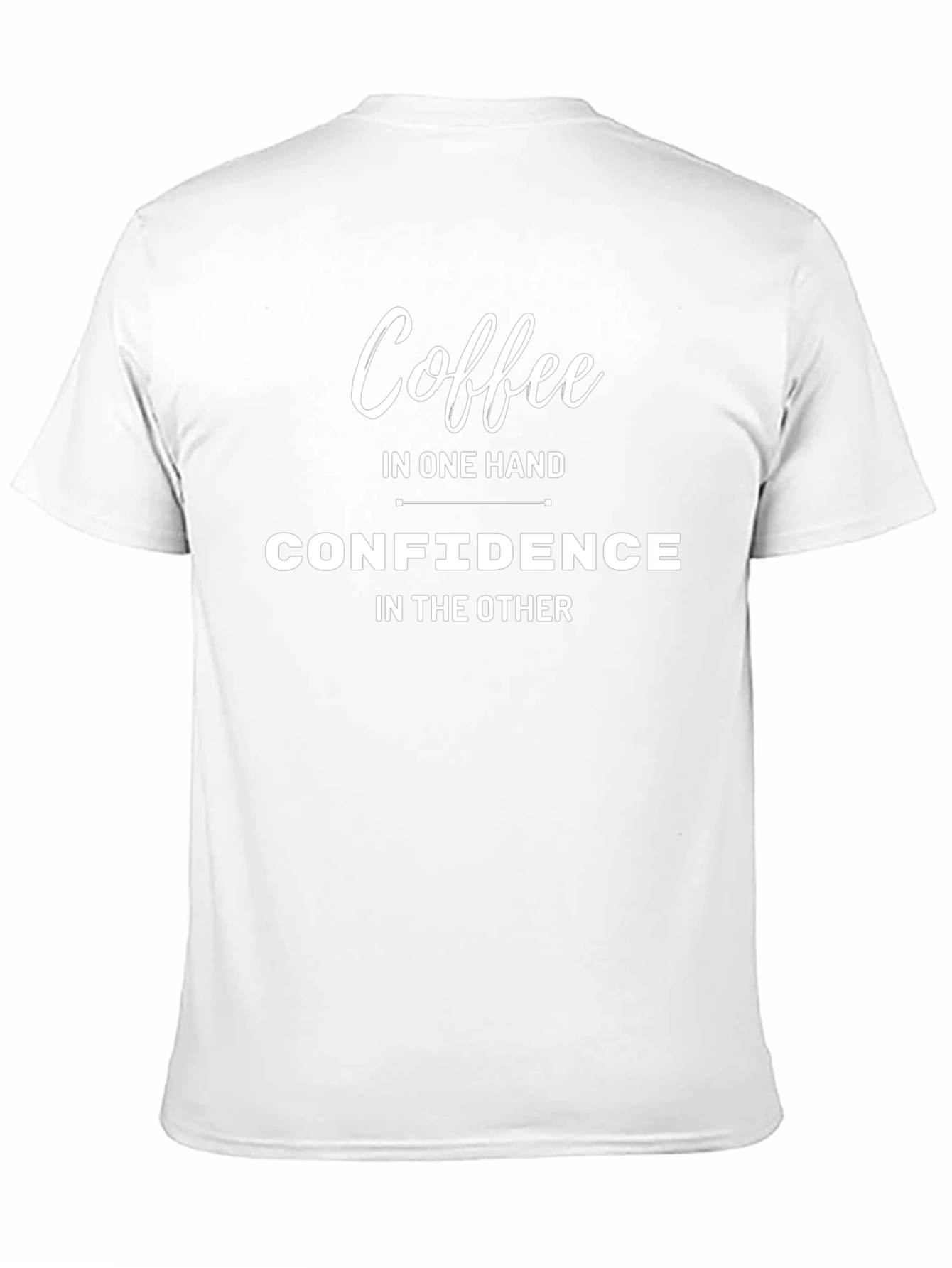 Coffee and Confidence Graphic Tee - Black