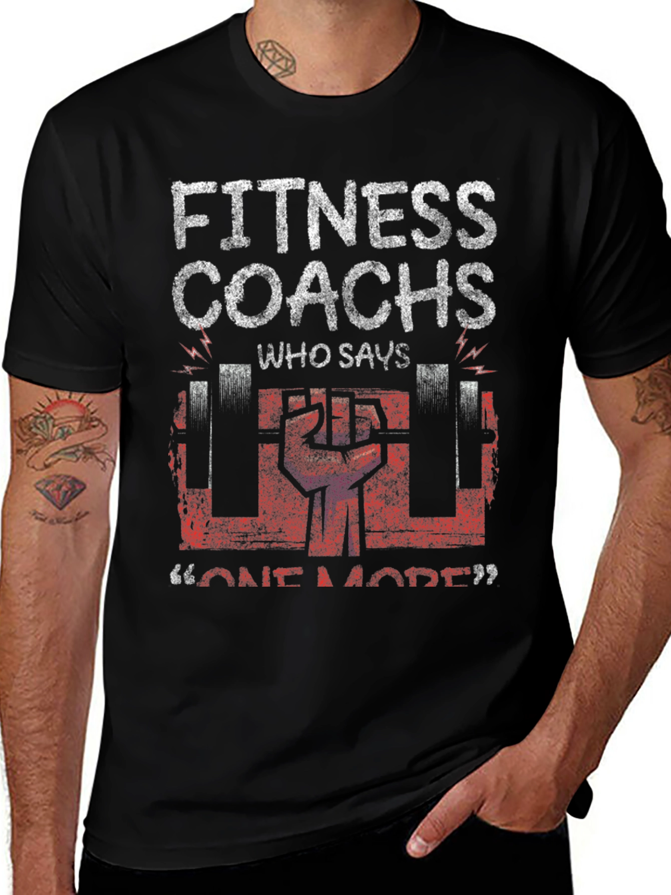 Fitness Coach Graphic Tee - Workout Motivation