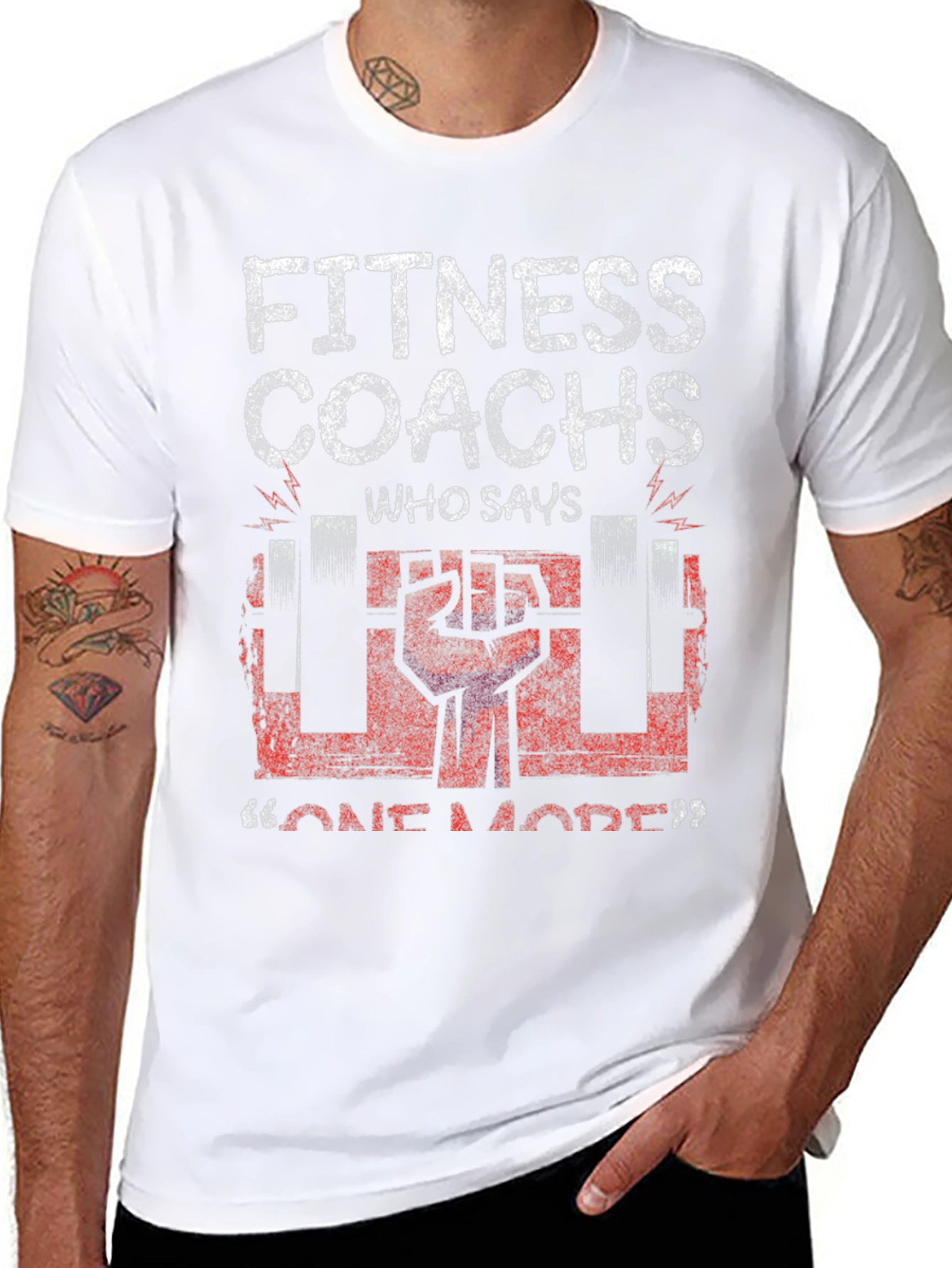 Fitness Coach Graphic Tee - Workout Motivation