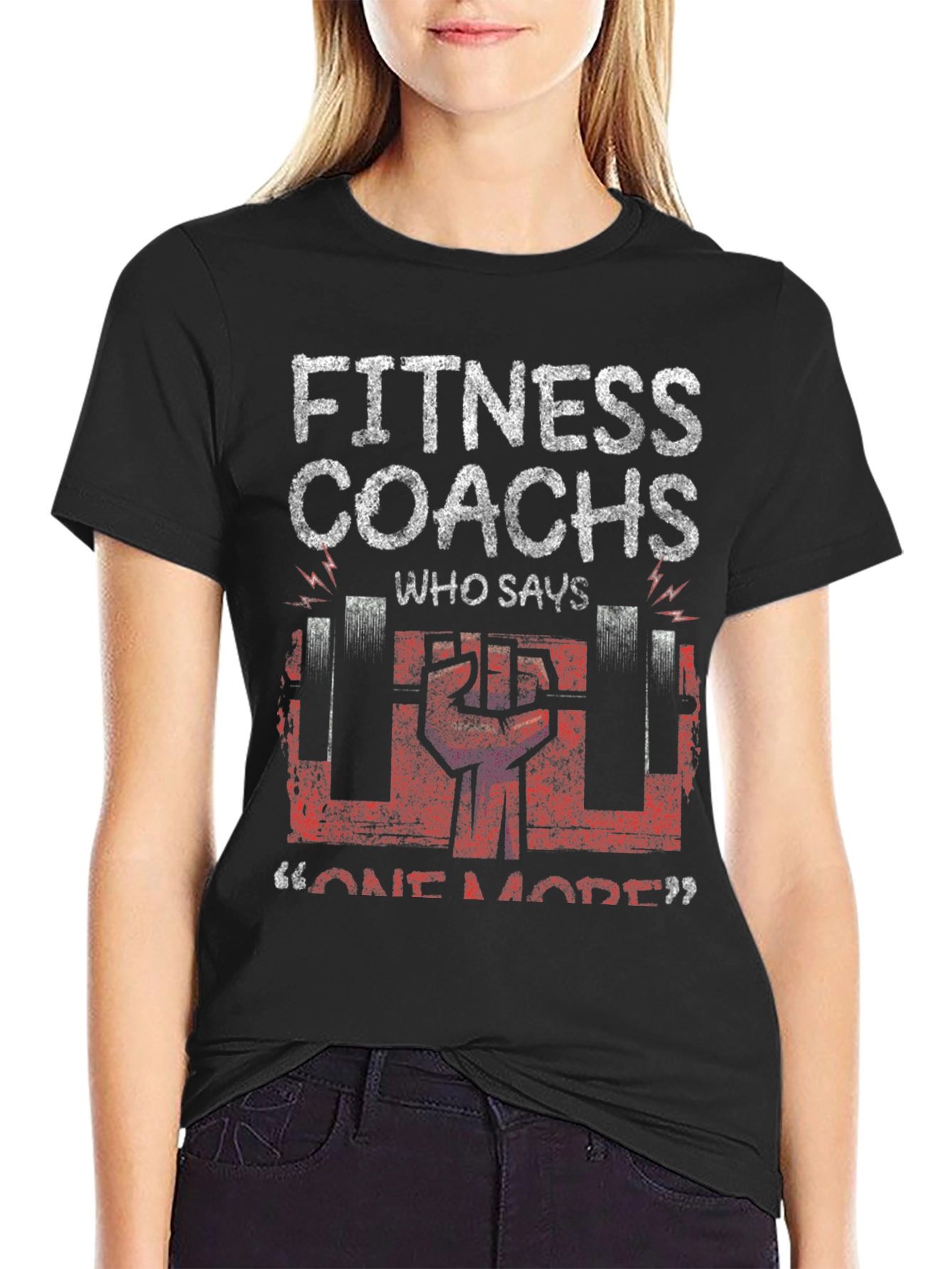 Fitness Coach Graphic Tee - Workout Motivation