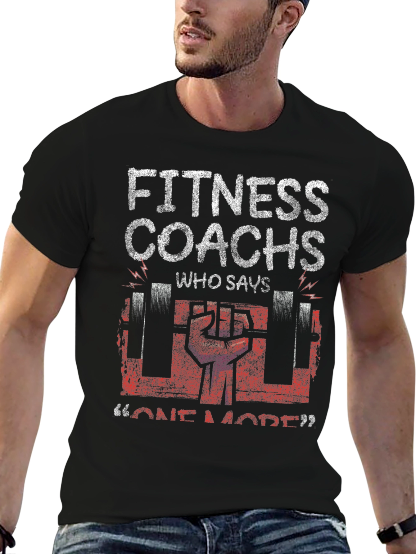 Fitness Coach Graphic Tee - Workout Motivation