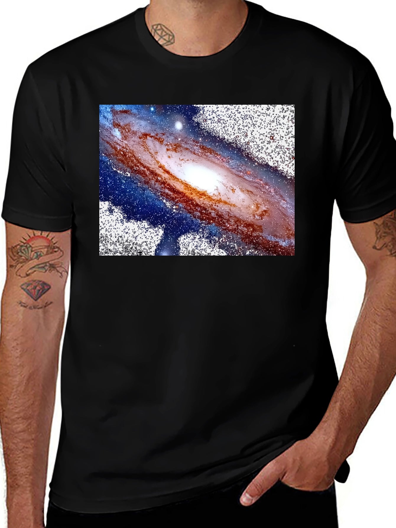 Galaxy Graphic Tee - Black Unisex T-Shirt