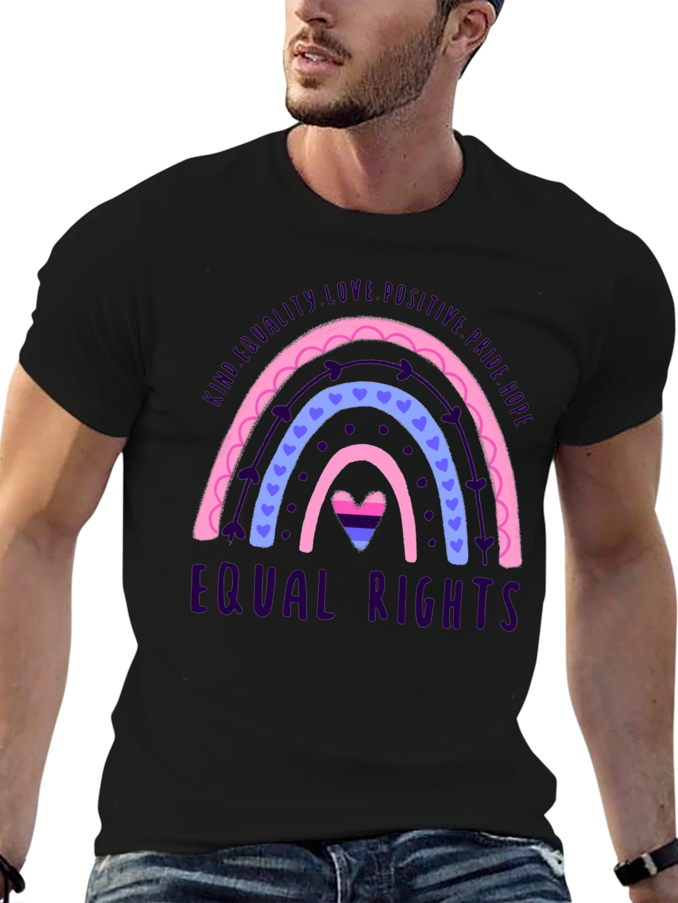 Equality Love Bisexual Pride Rainbow T-Shirt
