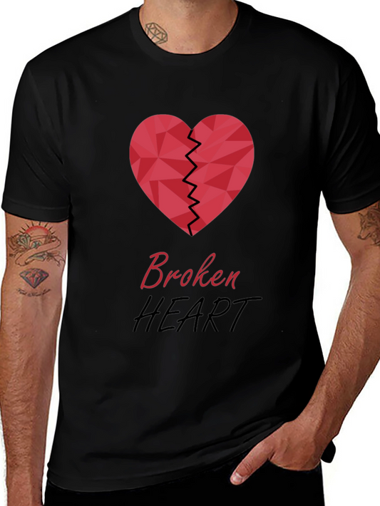 Broken Heart Graphic T-Shirt - Stylish & Trendy
