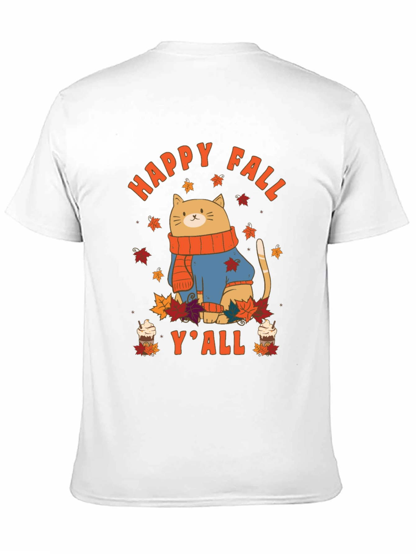 Happy Fall Yall Cat T-Shirt