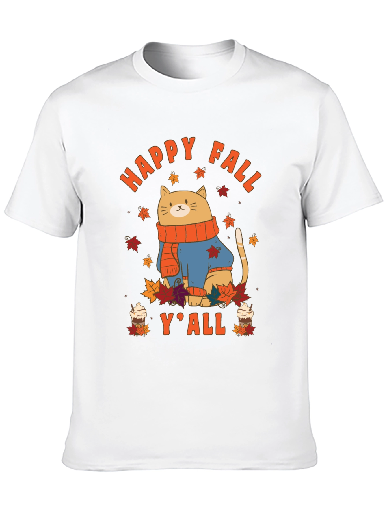 Happy Fall Yall Cat T-Shirt