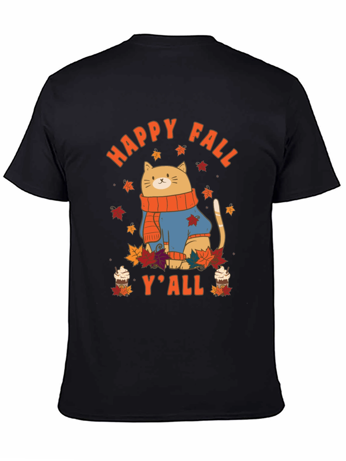 Happy Fall Yall Cat T-Shirt