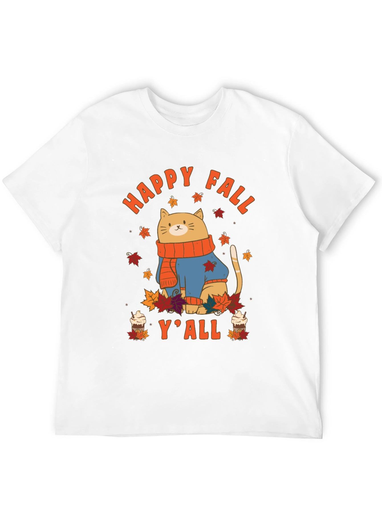 Happy Fall Yall Cat T-Shirt