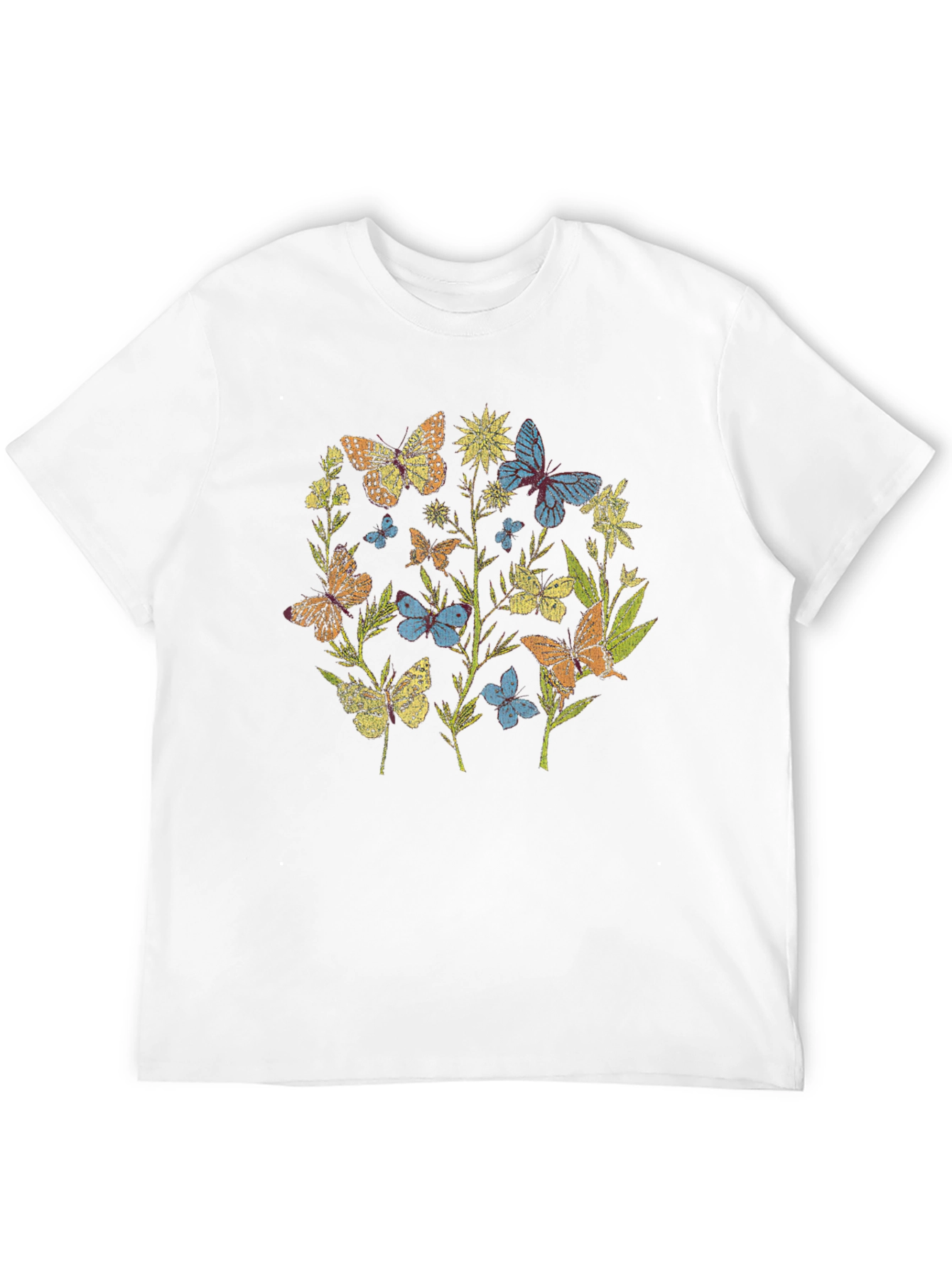 Butterfly Garden T-Shirt - Nature Graphic Tee