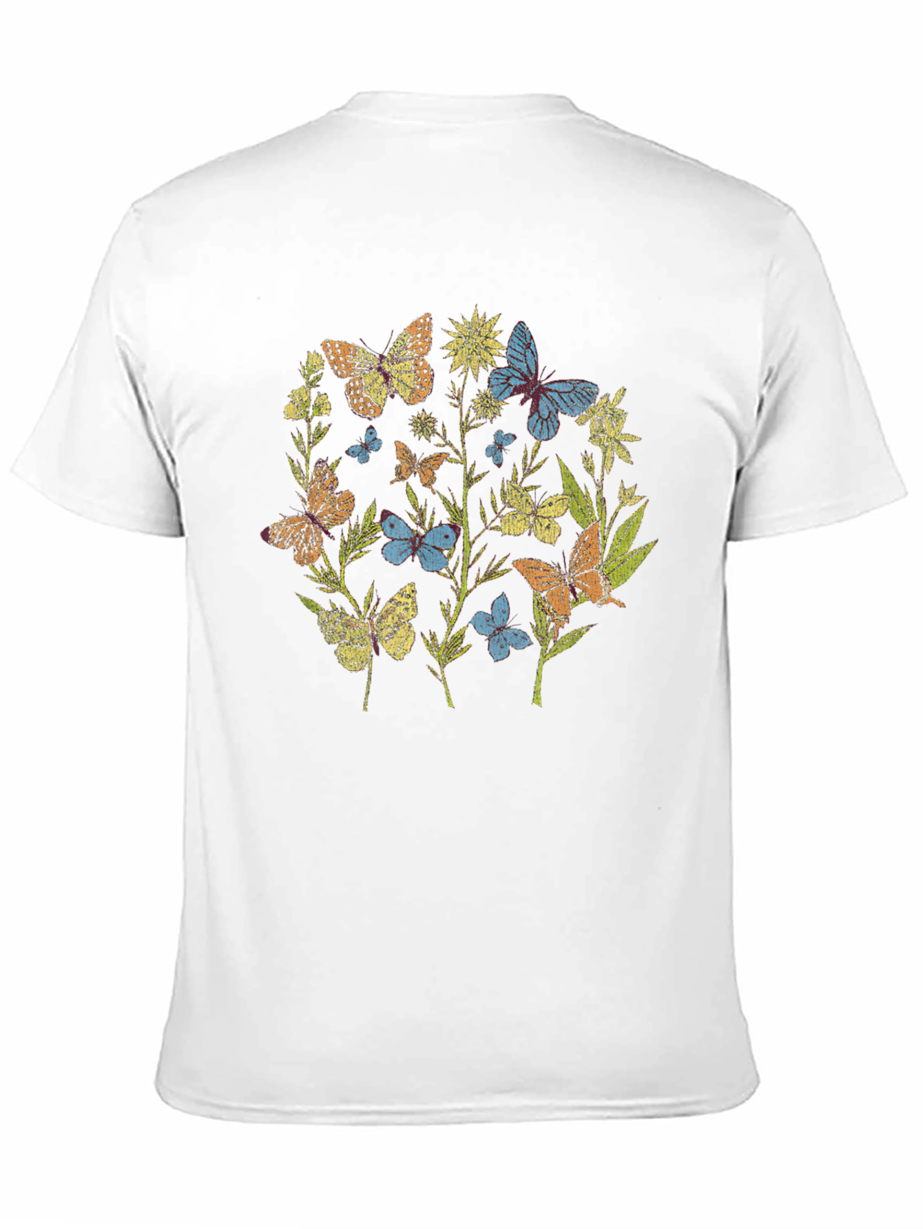 Butterfly Garden T-Shirt - Nature Graphic Tee