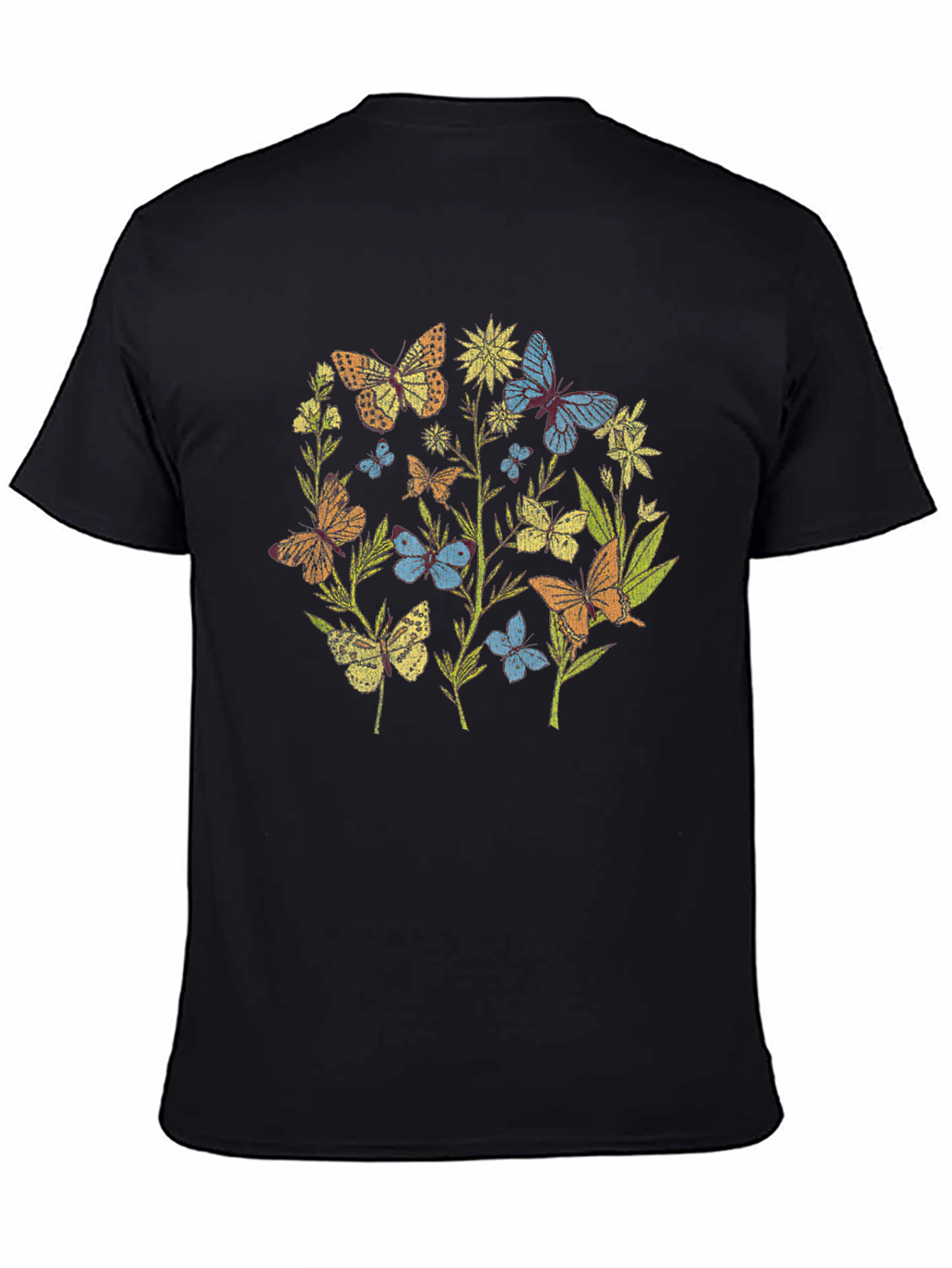 Butterfly Garden T-Shirt - Nature Graphic Tee