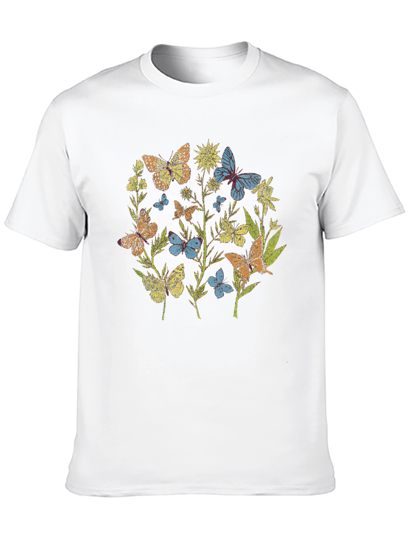 Butterfly Garden T-Shirt - Nature Graphic Tee