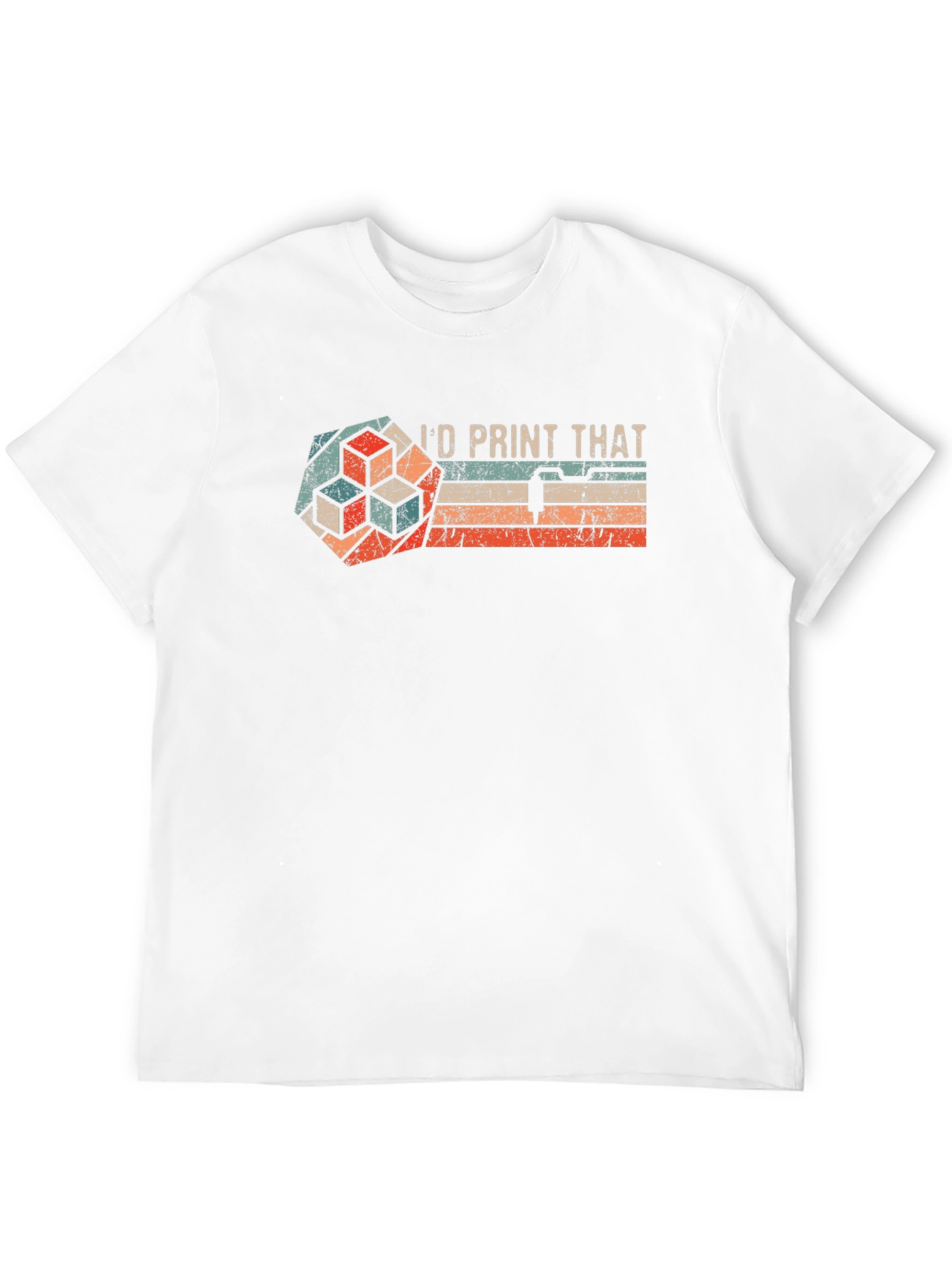 Id Print That - Retro 3D Printing T-Shirt