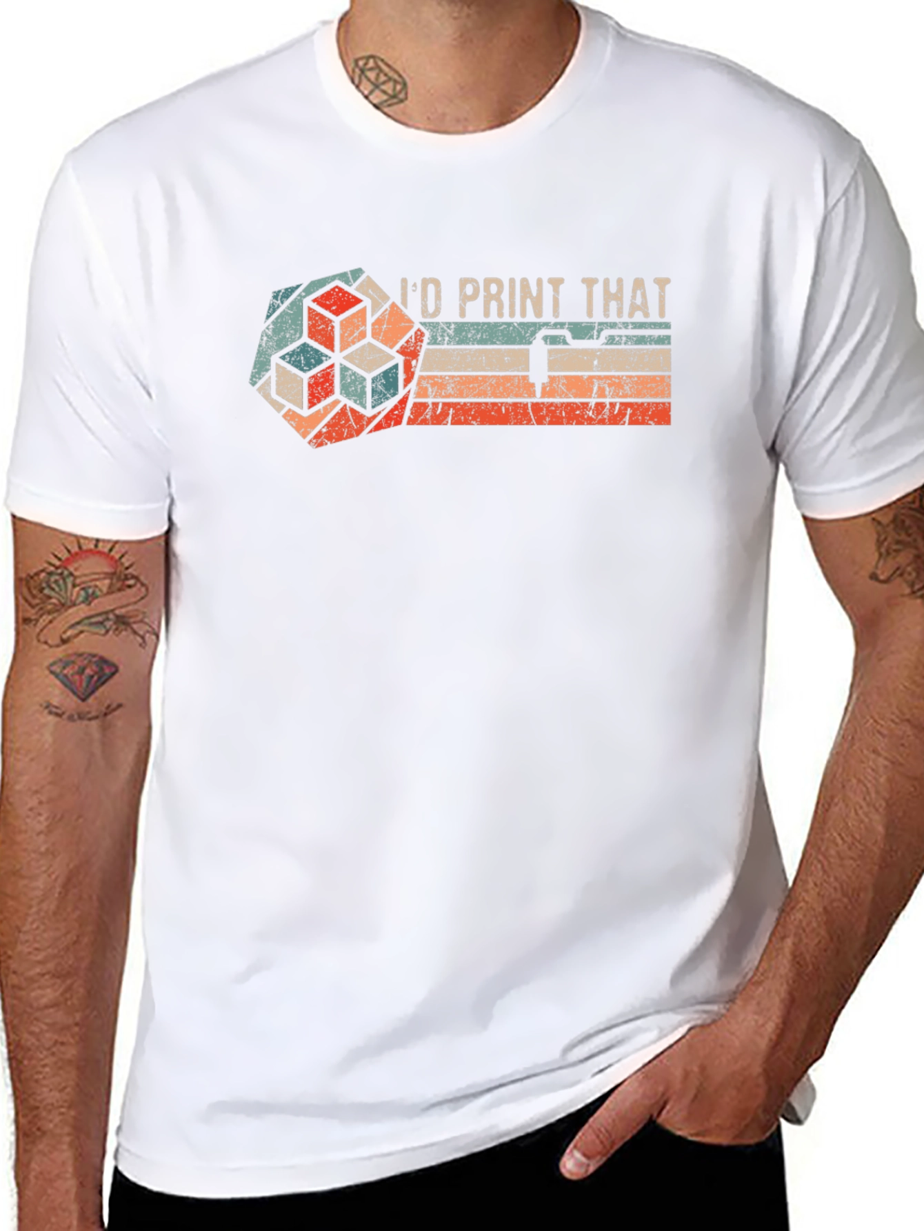 Id Print That - Retro 3D Printing T-Shirt