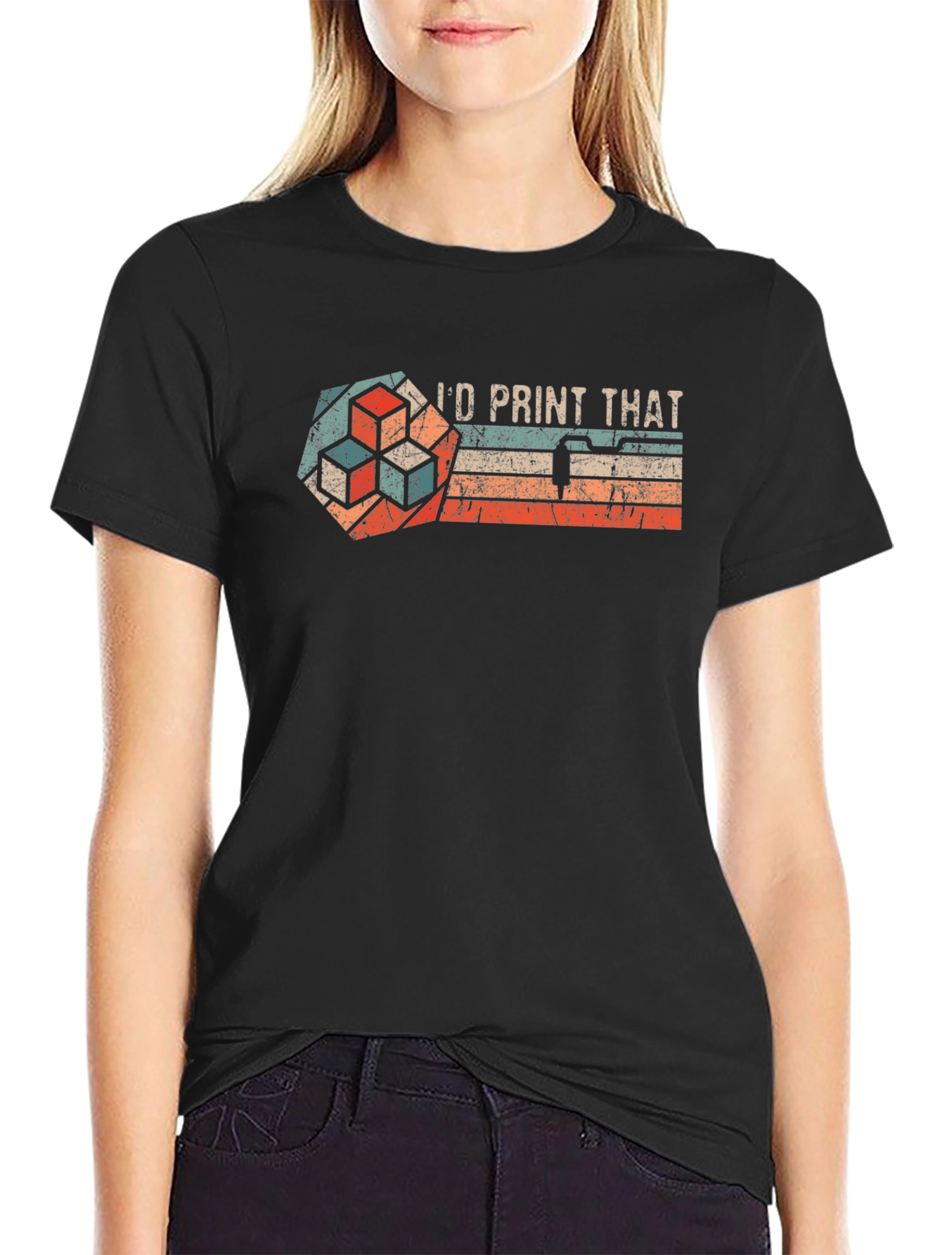 Id Print That - Retro 3D Printing T-Shirt