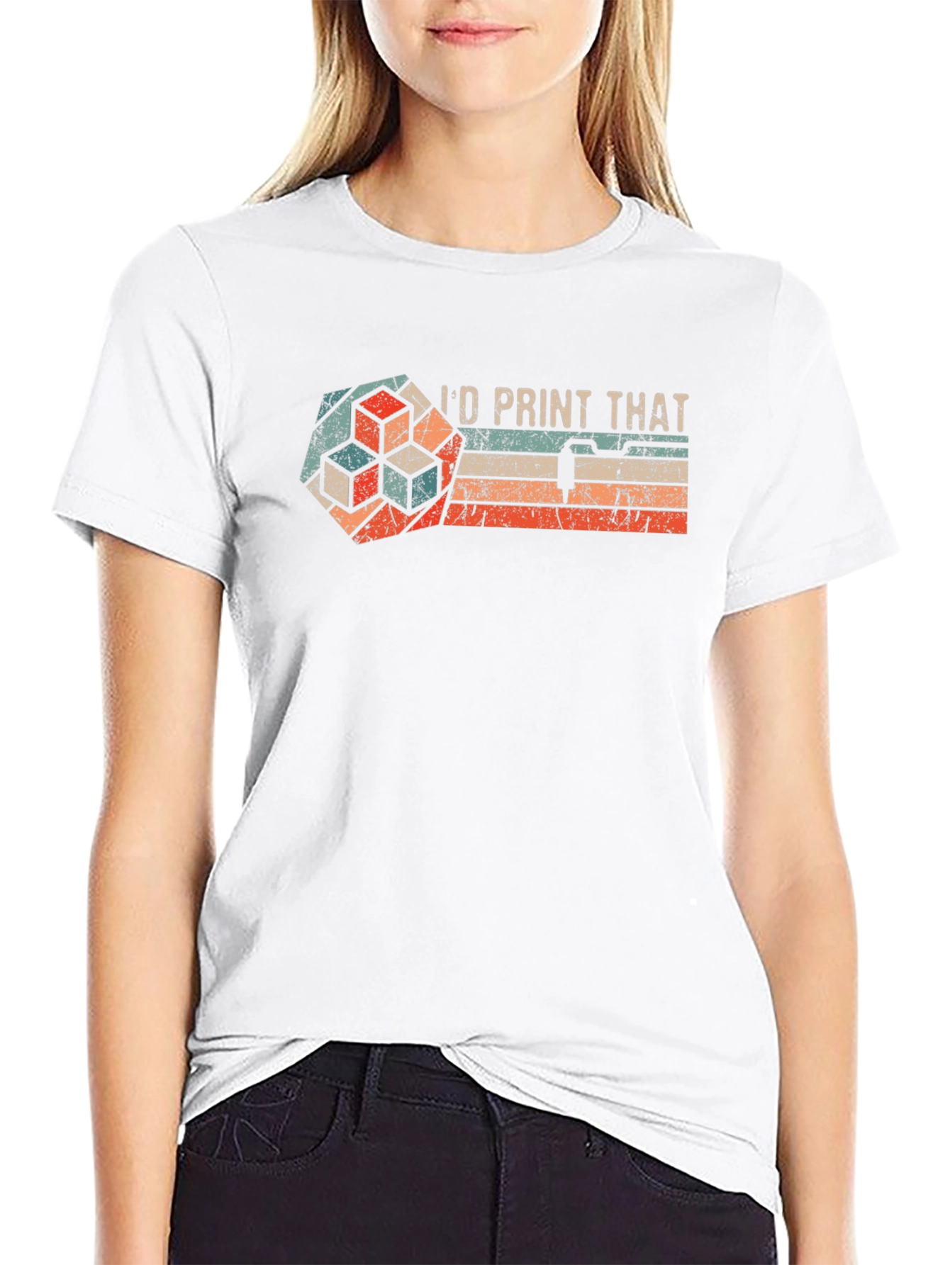 Id Print That - Retro 3D Printing T-Shirt