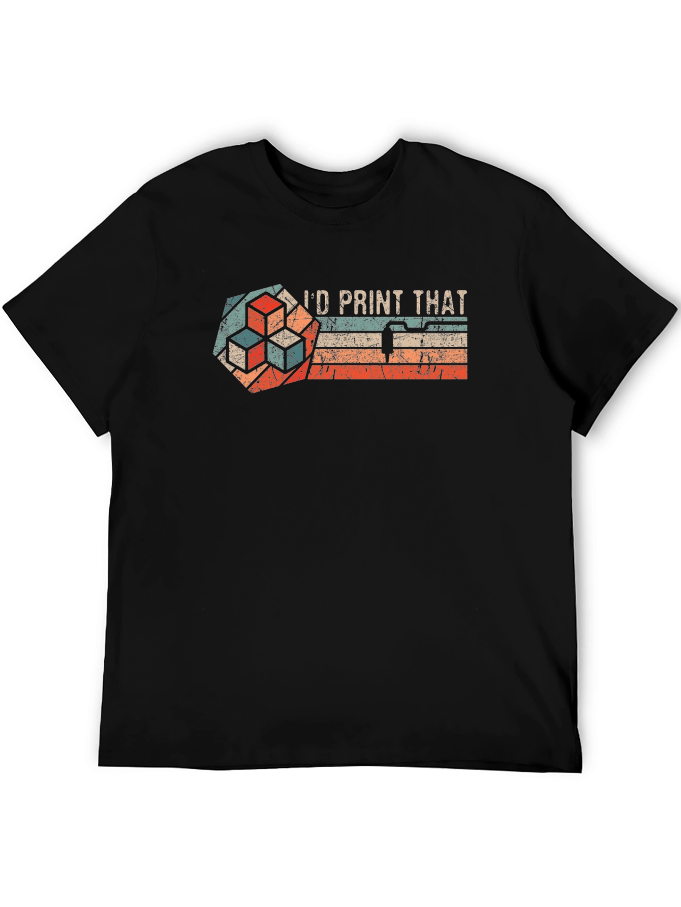 Id Print That - Retro 3D Printing T-Shirt