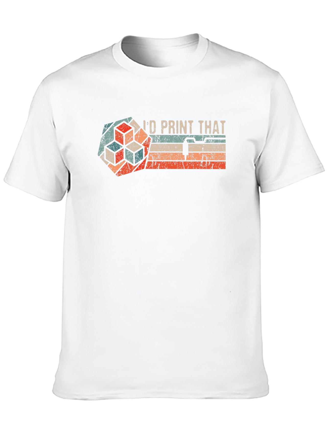 Id Print That - Retro 3D Printing T-Shirt