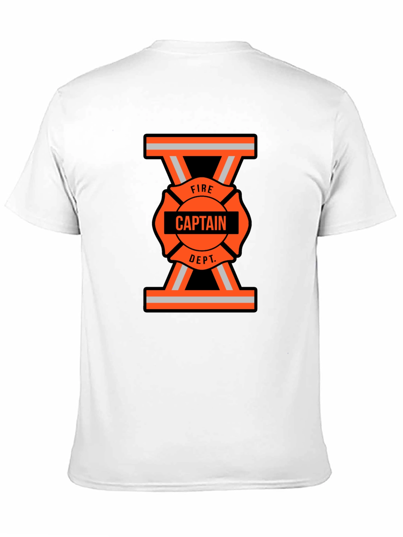 Fire Captain Dept. T-Shirt - Maltese Cross Graphic Tee