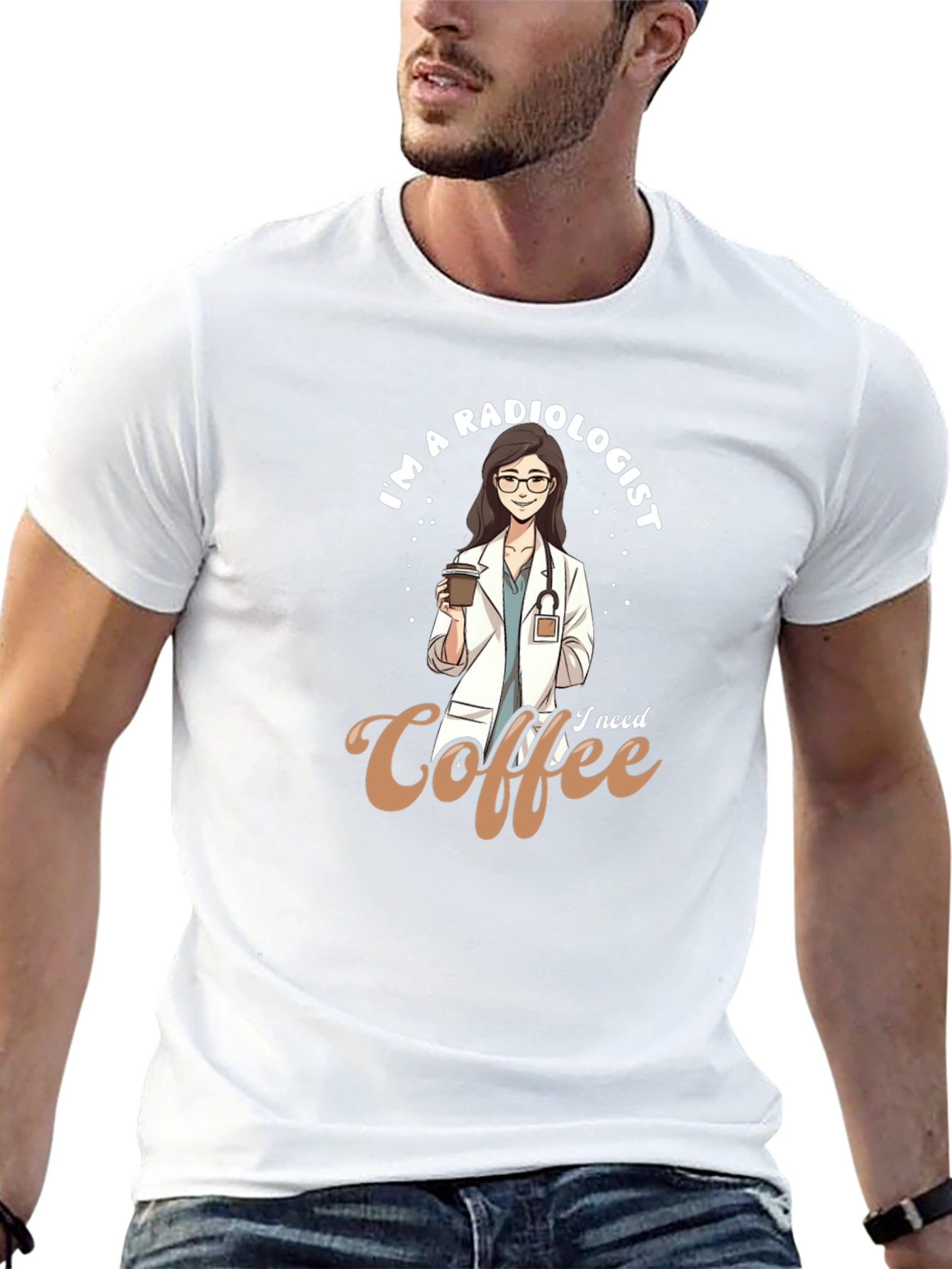 Radiologist Coffee Lover T-Shirt - Cute Doctor Tee