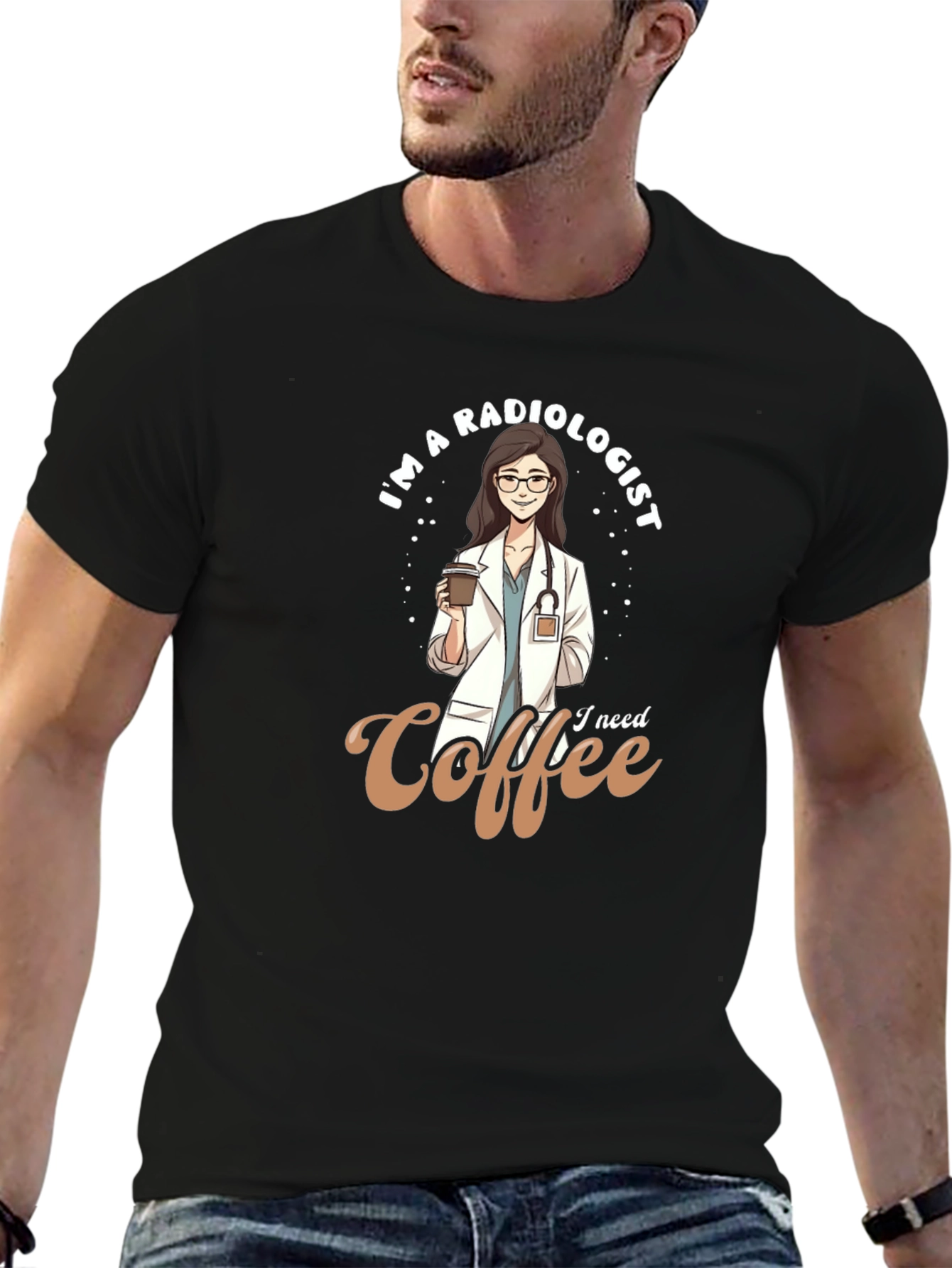 Radiologist Coffee Lover T-Shirt - Cute Doctor Tee