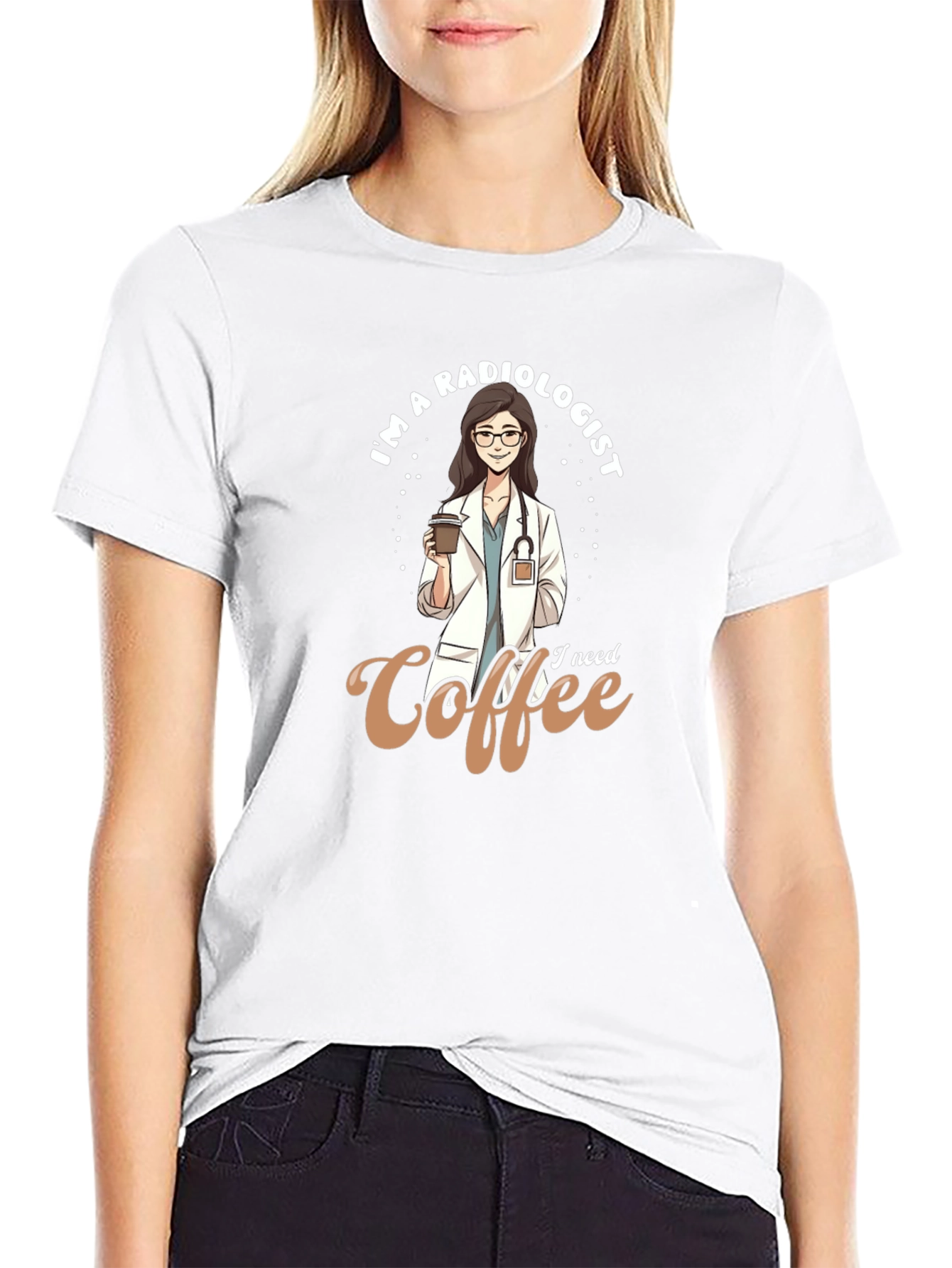 Radiologist Coffee Lover T-Shirt - Cute Doctor Tee