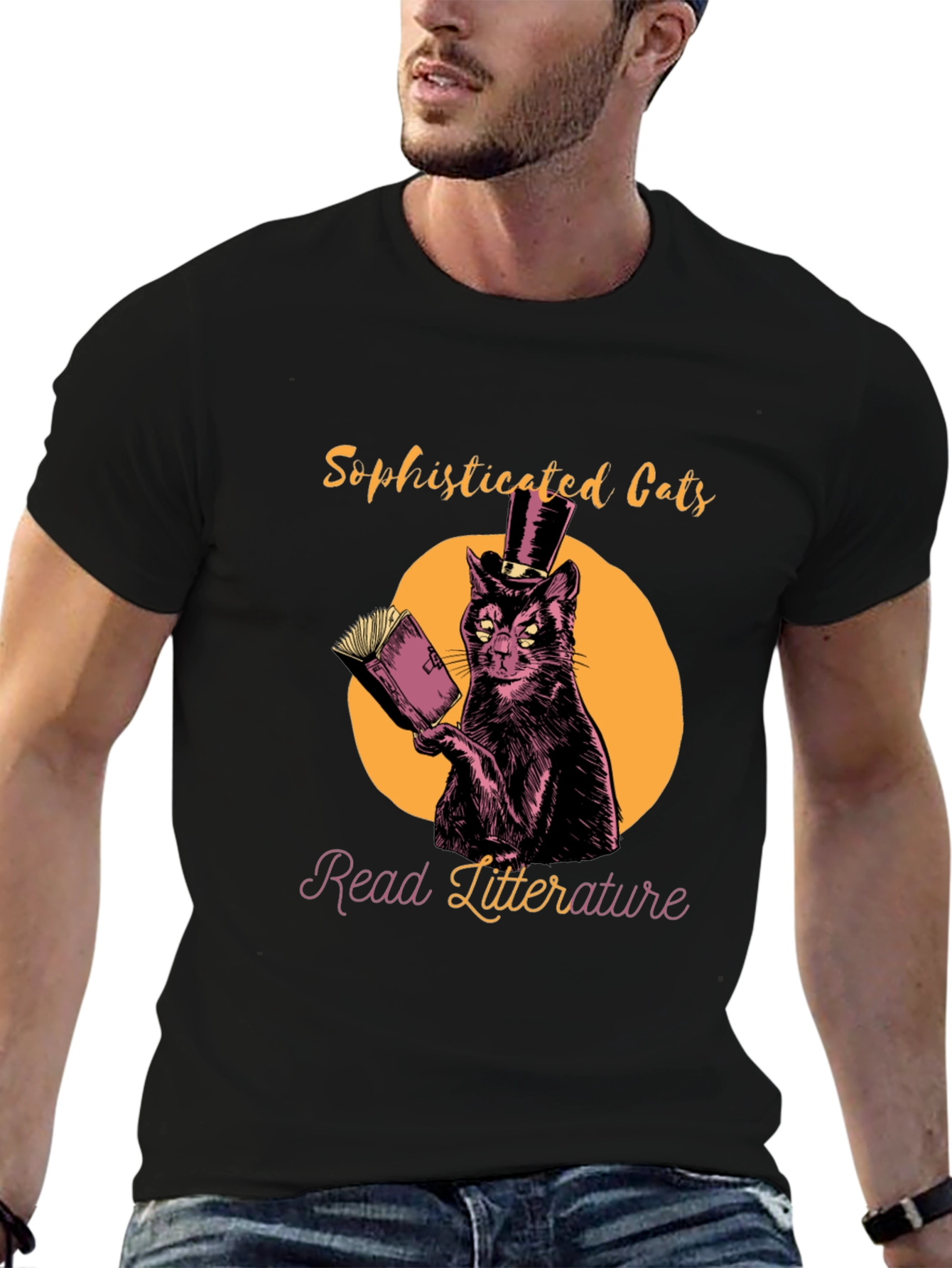 Sophisticated Cats Read Literature T-Shirt
