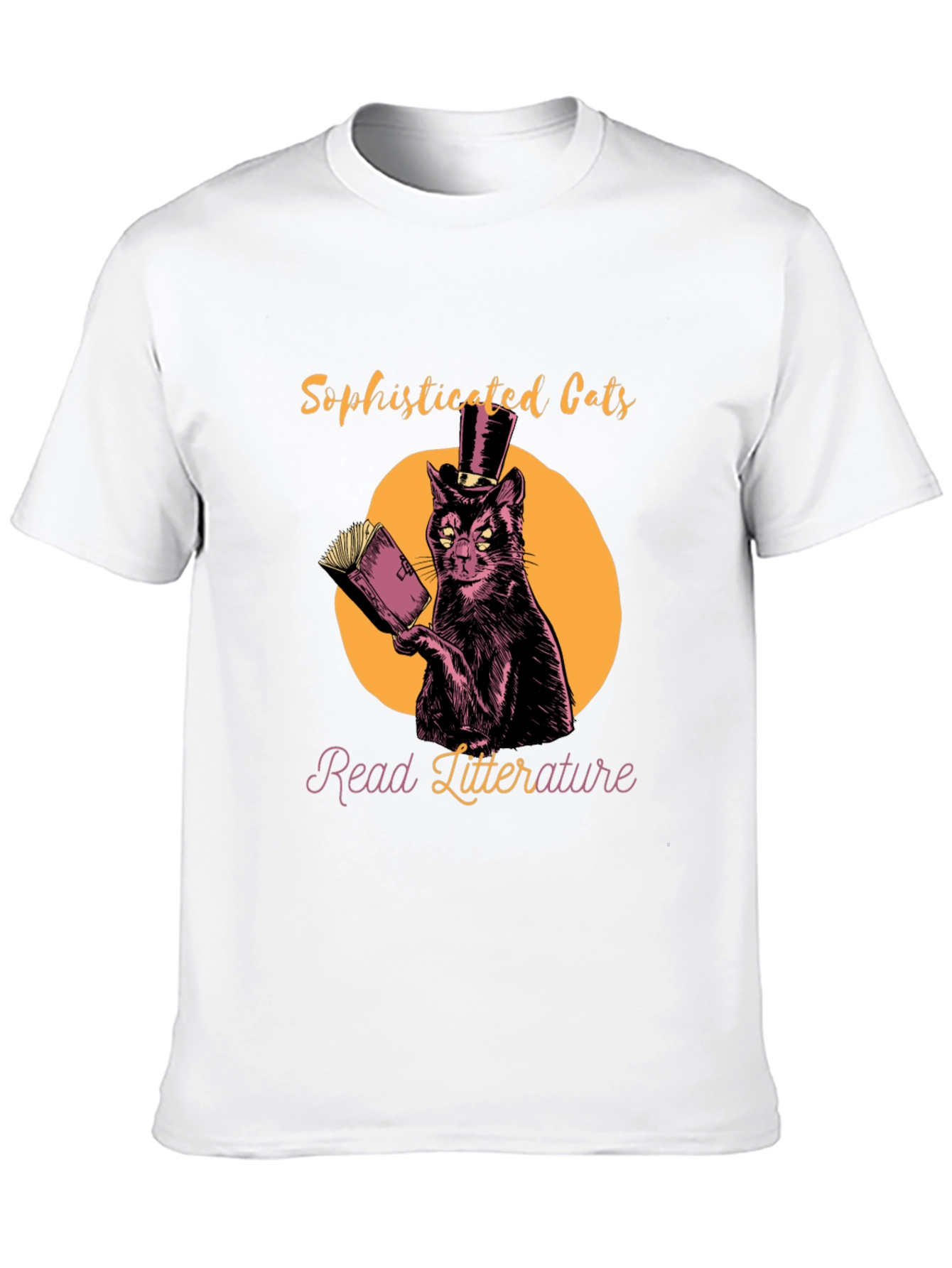 Sophisticated Cats Read Literature T-Shirt