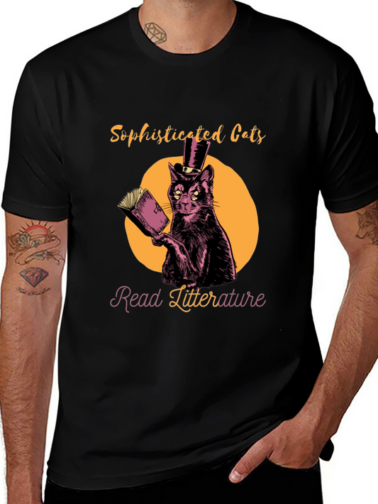 Sophisticated Cats Read Literature T-Shirt