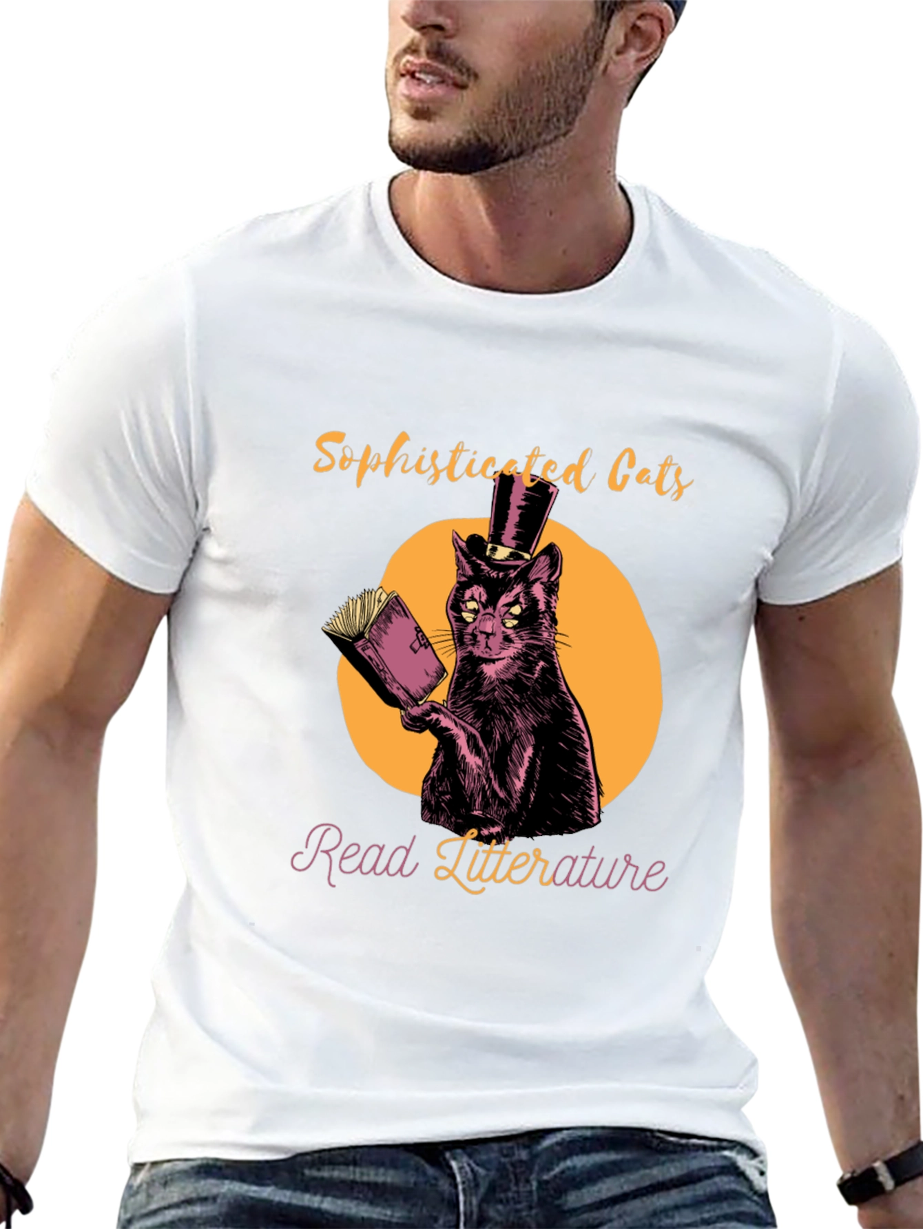 Sophisticated Cats Read Literature T-Shirt