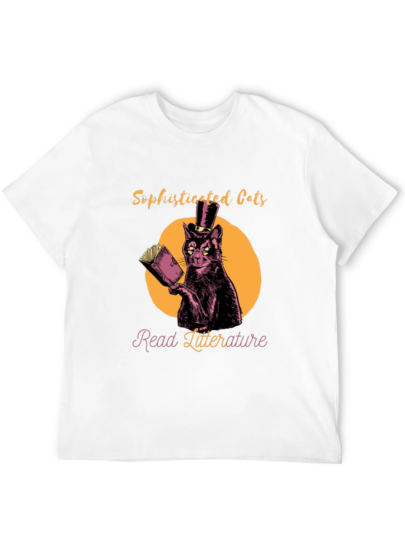 Sophisticated Cats Read Literature T-Shirt