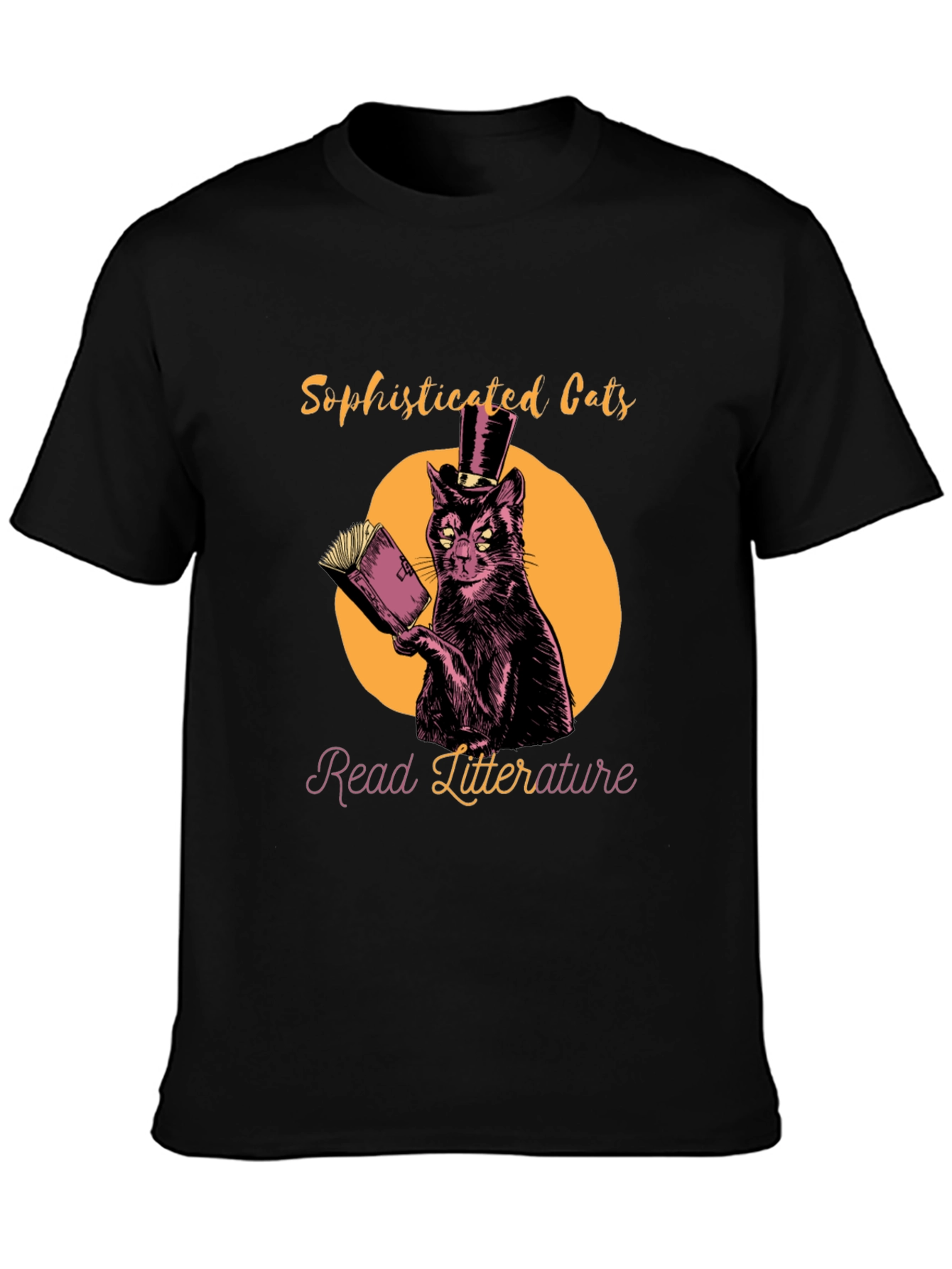 Sophisticated Cats Read Literature T-Shirt
