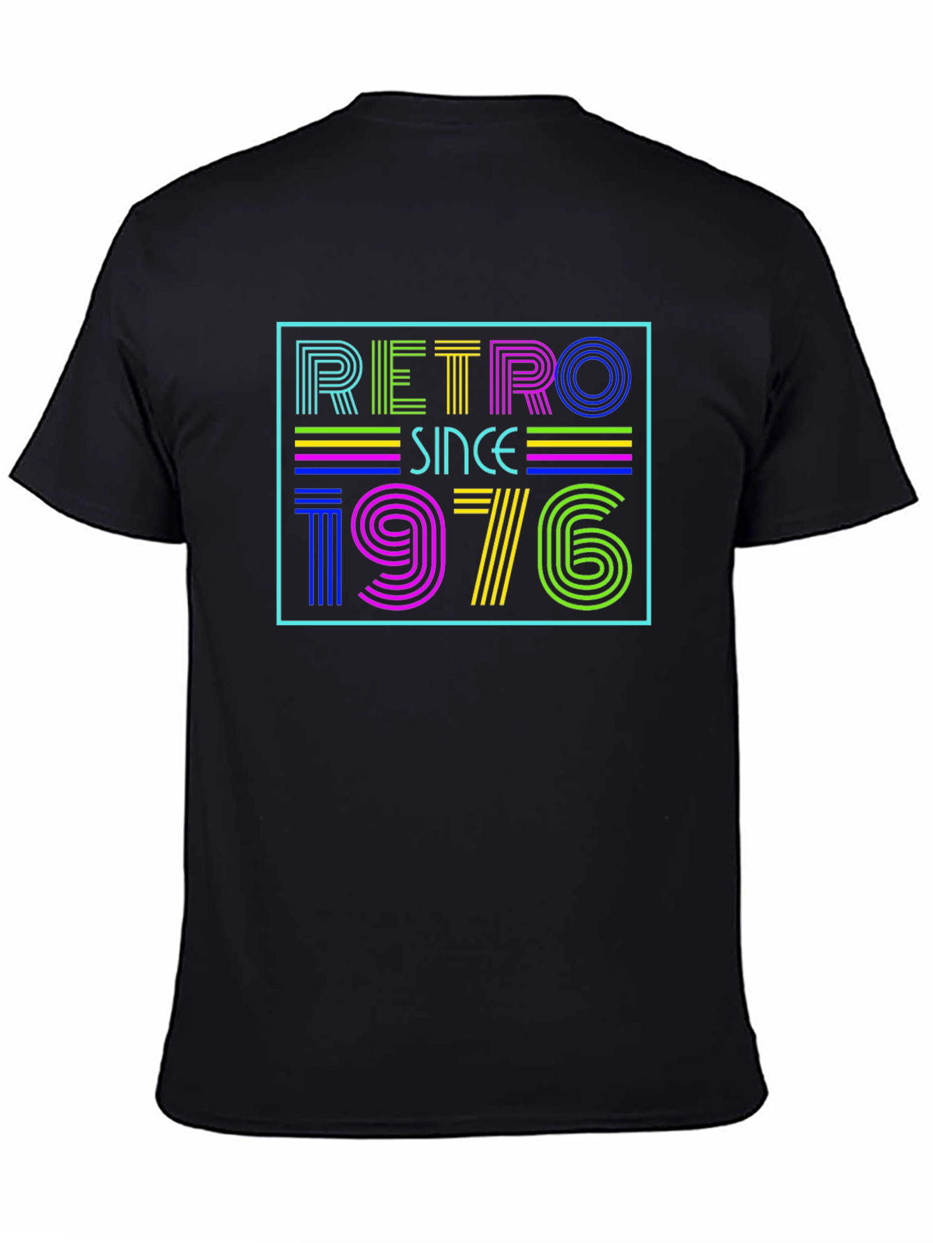 Retro Since 1976 Graphic Tee - Black