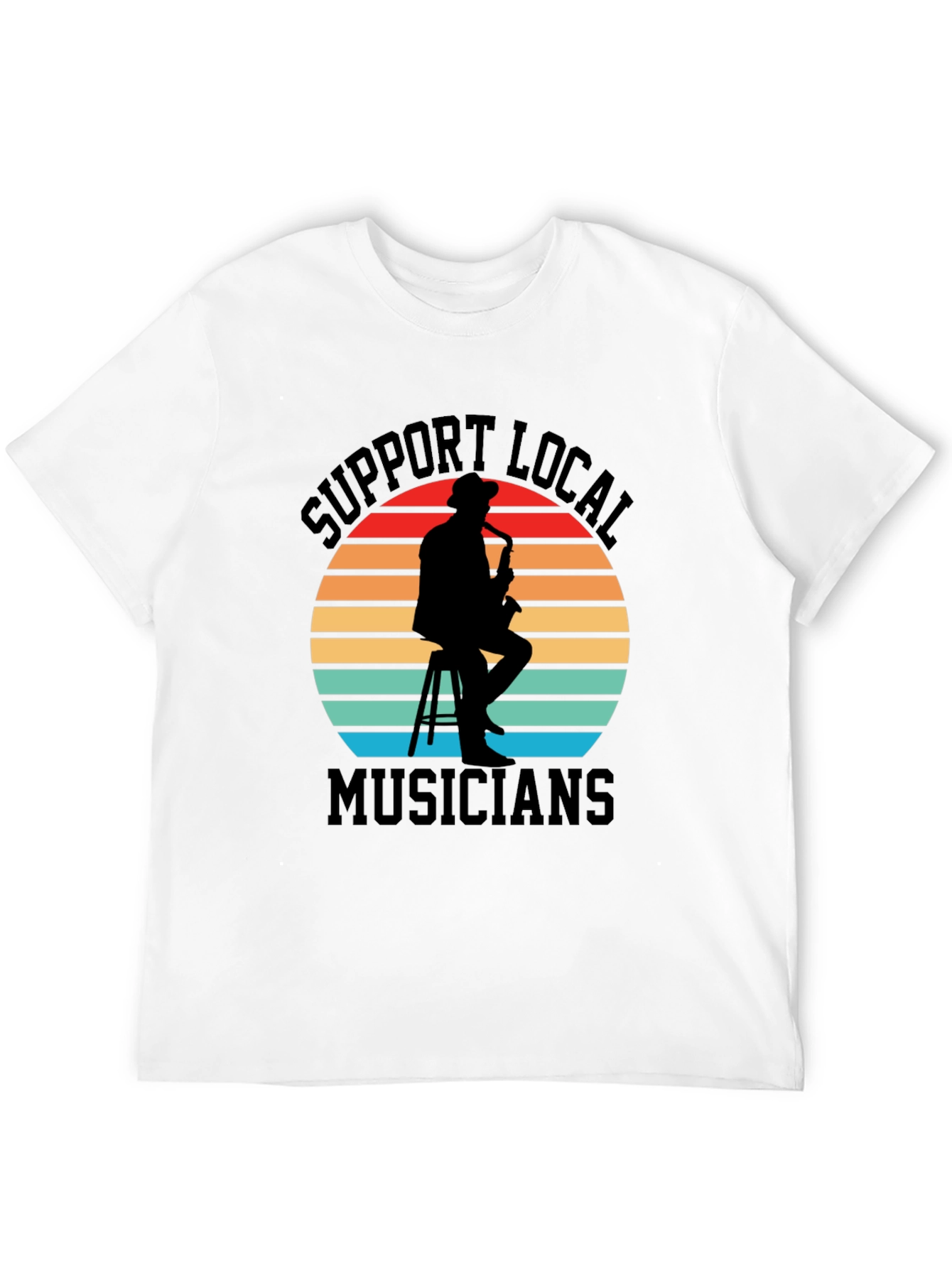 Support Local Musicians Black Graphic Tee
