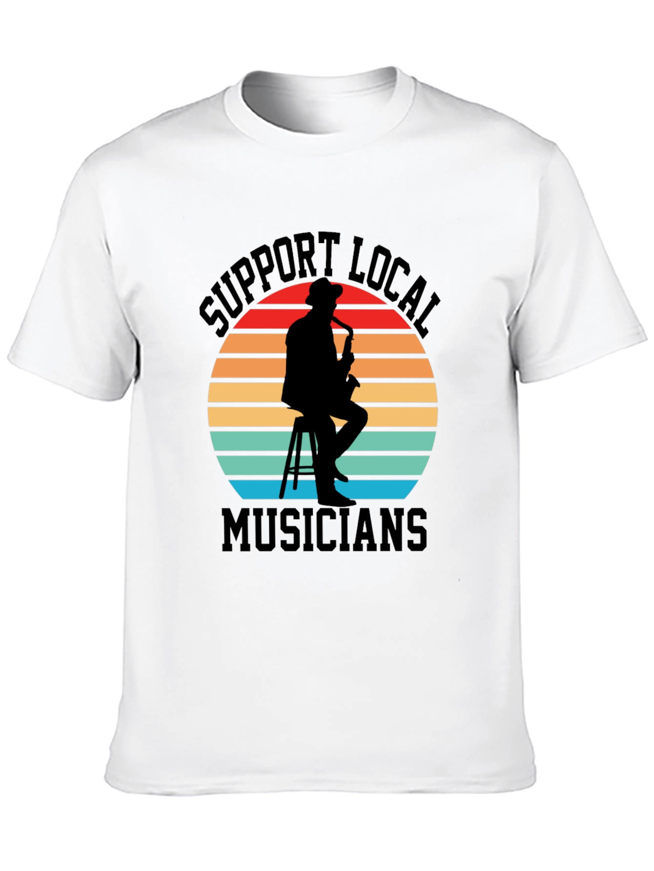 Support Local Musicians Black Graphic Tee