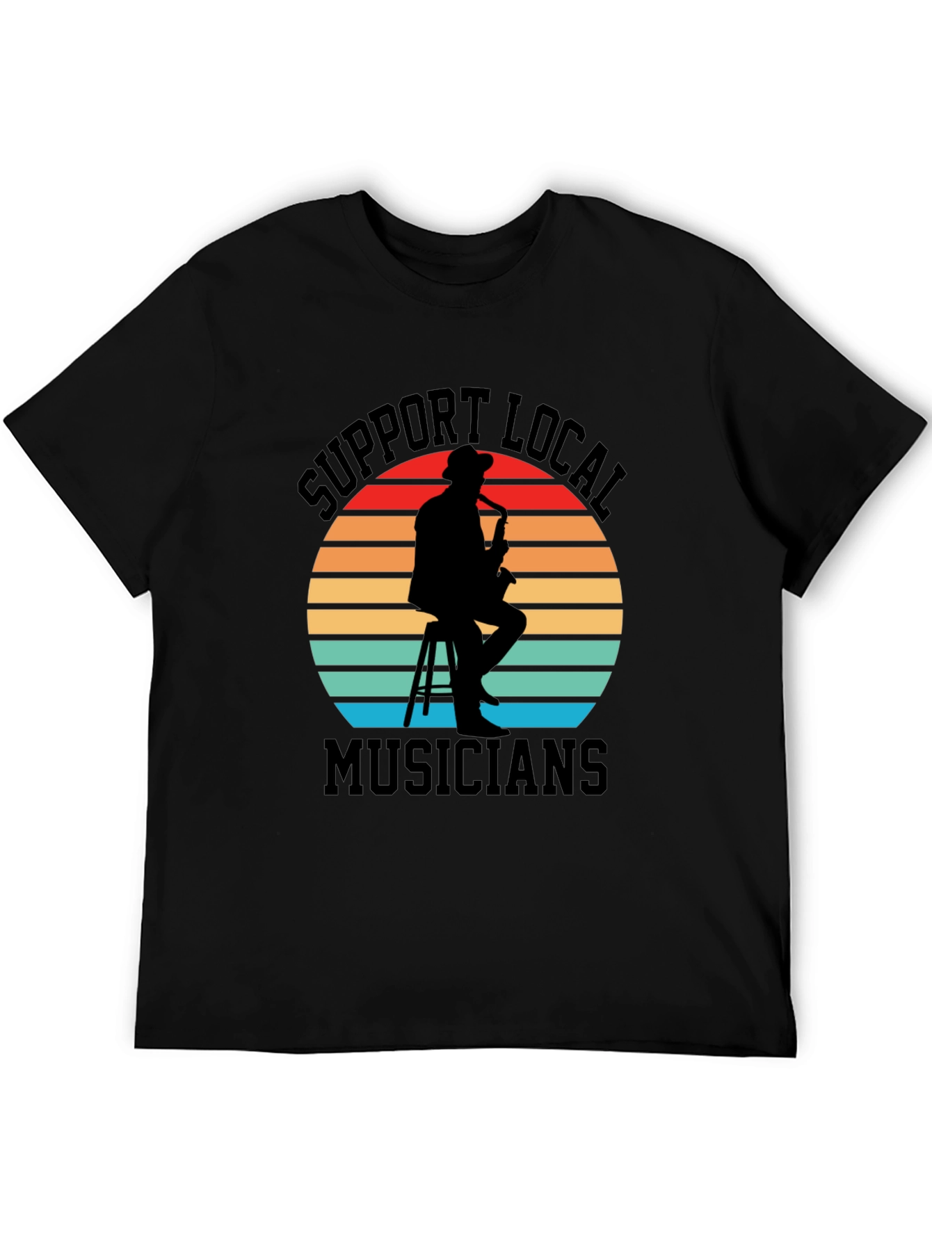 Support Local Musicians Black Graphic Tee