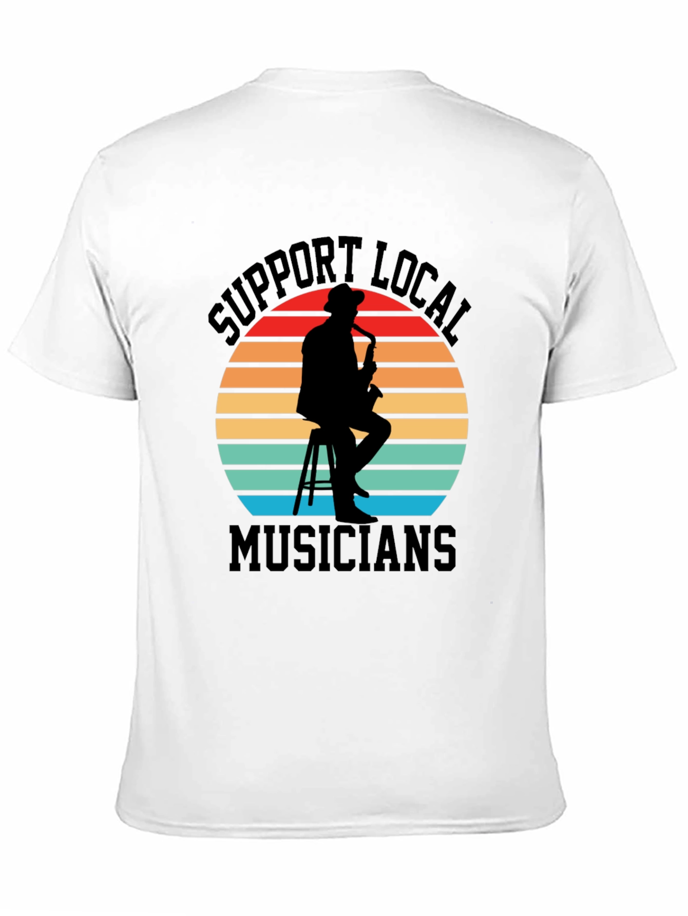 Support Local Musicians Black Graphic Tee