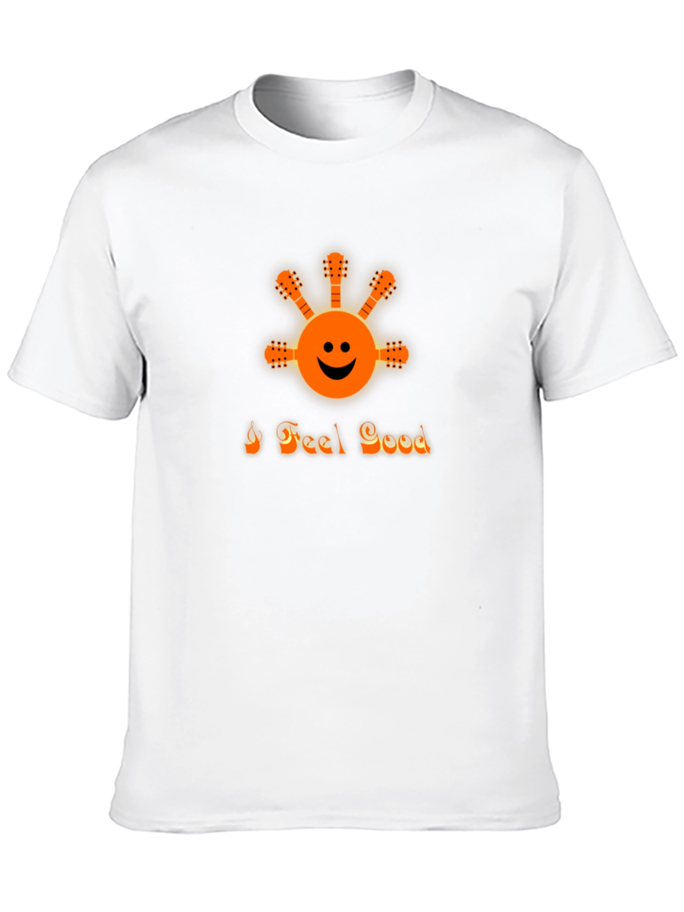 I Feel Good Graphic Tee - Black Crew Neck